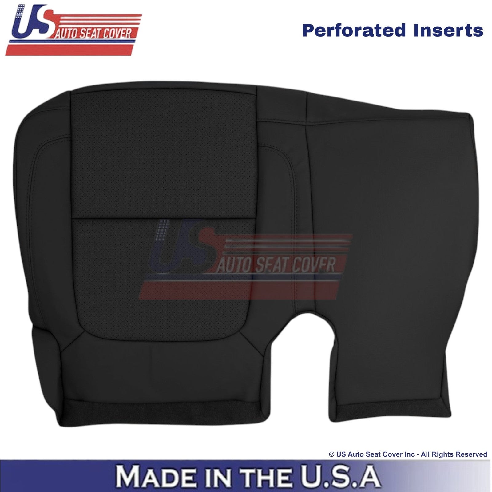 2011-2015 For Ford Explorer 2nd Row Driver Side Bottom Leather Seat Cover Black