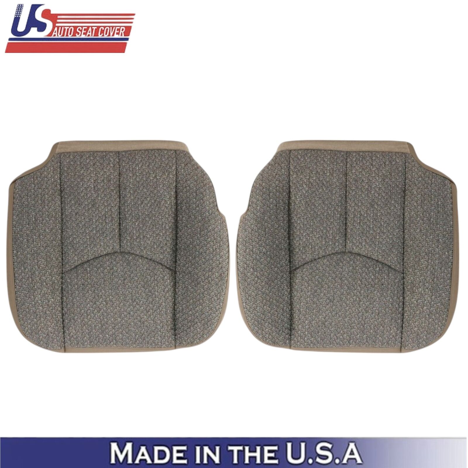 2003-2007 For Chevy Silverado 1500 Cloth Fabric Front Bottom Seat Covers Tan