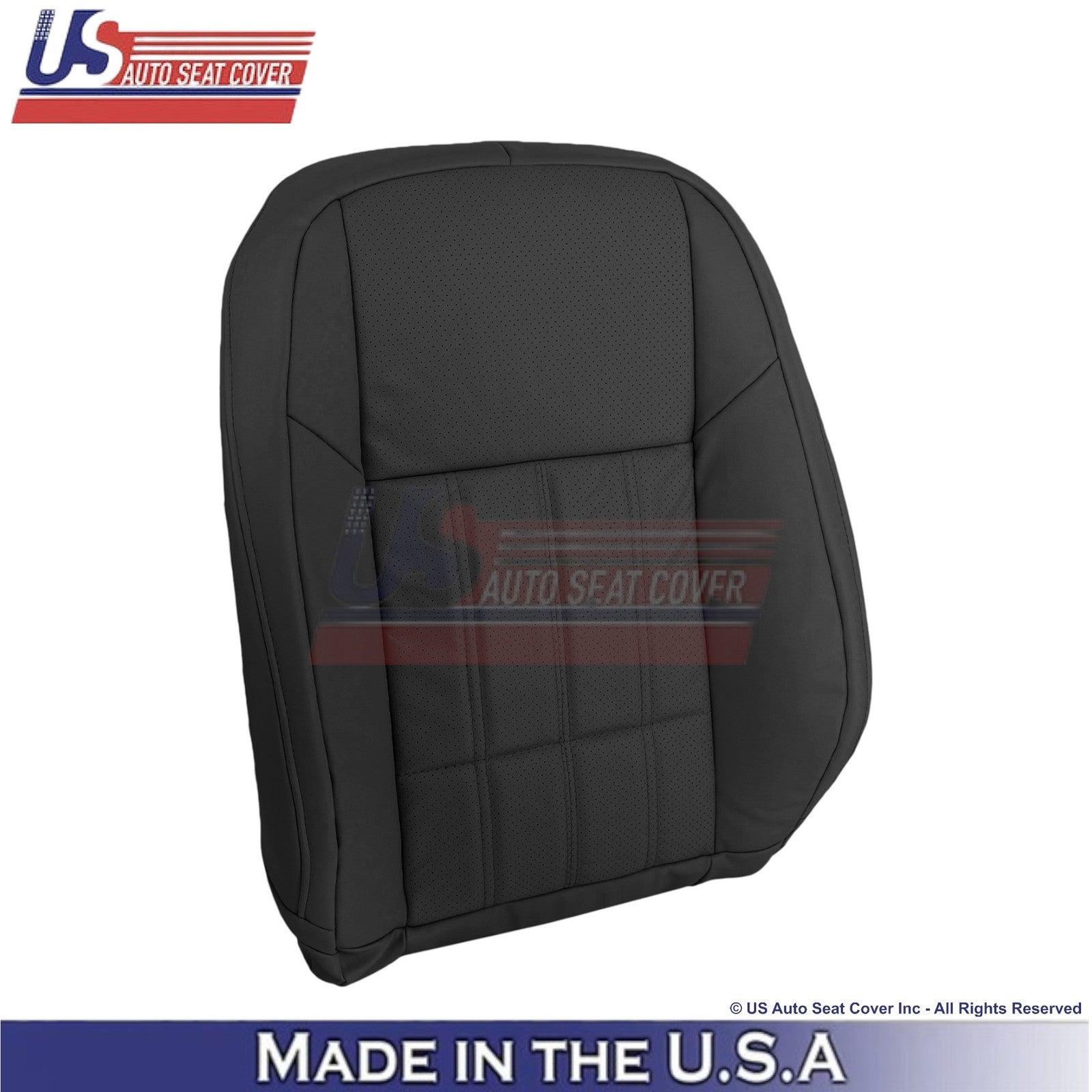 2016-2018 Fits Lexus ES 350 Leather Perf. Front Replacement Seat Covers Black