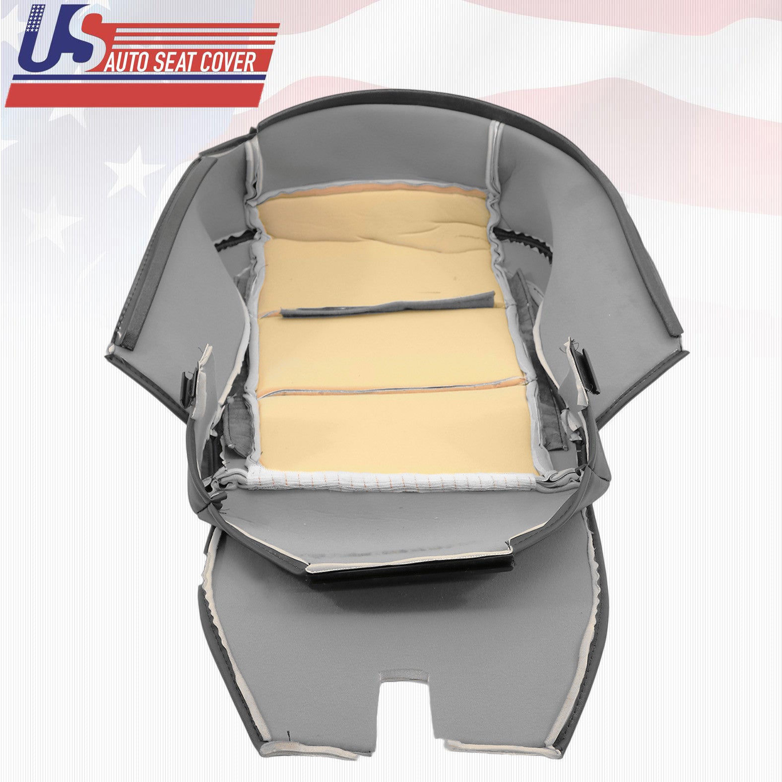 2005 2006 2007 2008 Driver bottom Leather Seat Cover for Nissan Titan SE Gray