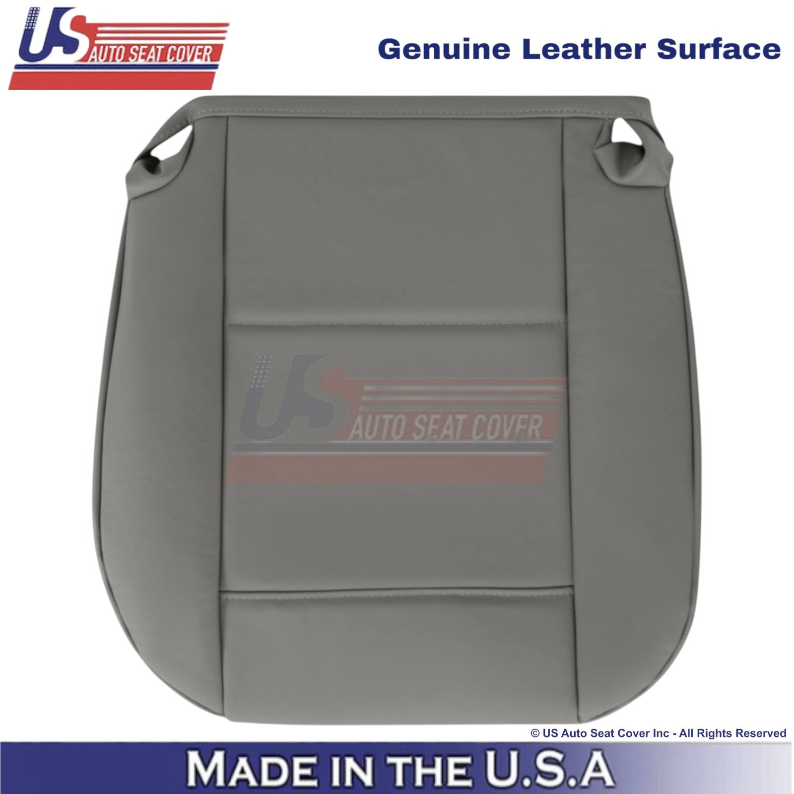 1998-2005 For BMW 3 Series E46 Genuine Leather Driver Bottom Seat Cover Gray