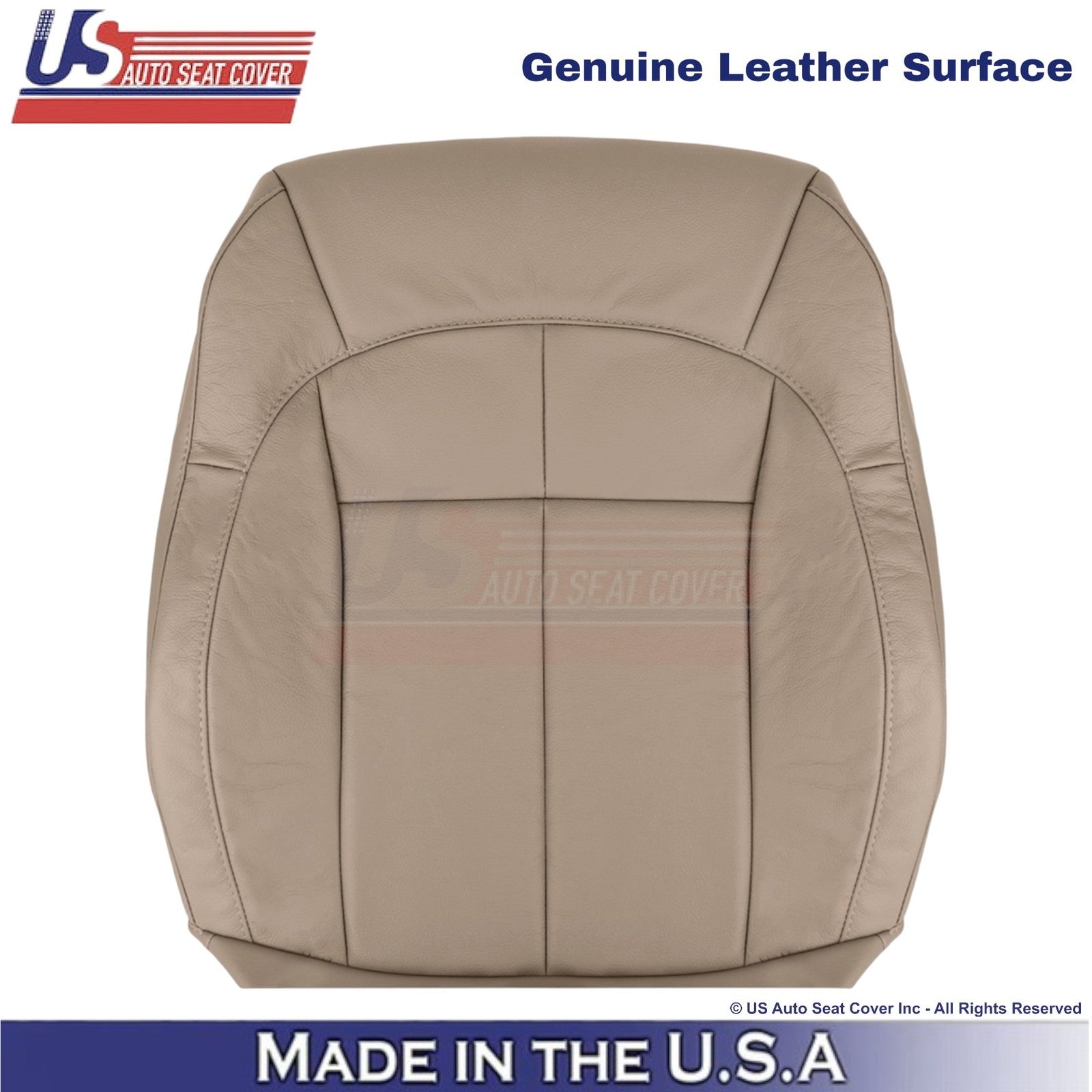 2001-2004 For Jeep Grand Cherokee Genuine Leather Front Covers Sandstone Beige