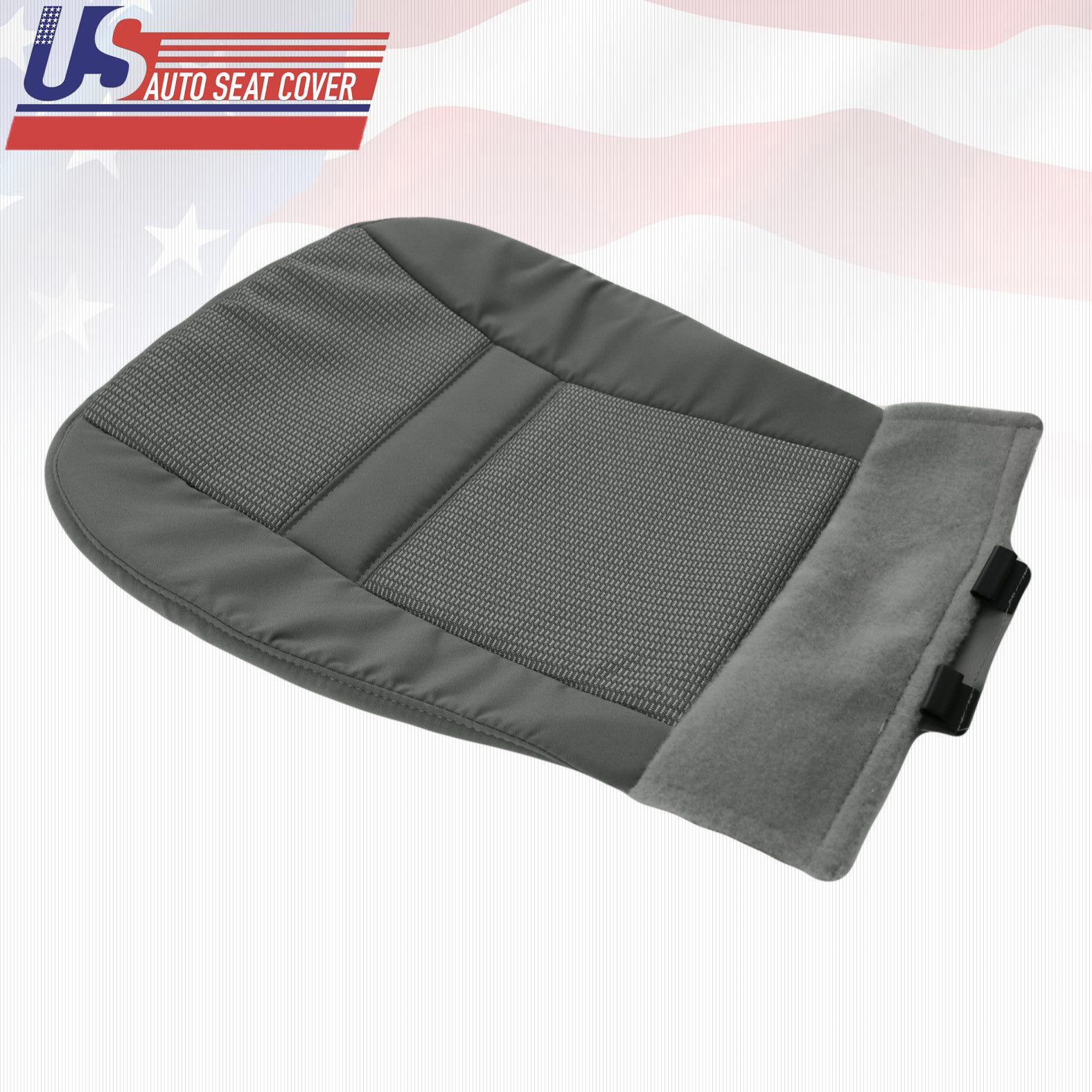 Driver Bottom Cloth Fabric Seat Cover Gray  2010 For Dodge Ram 1500