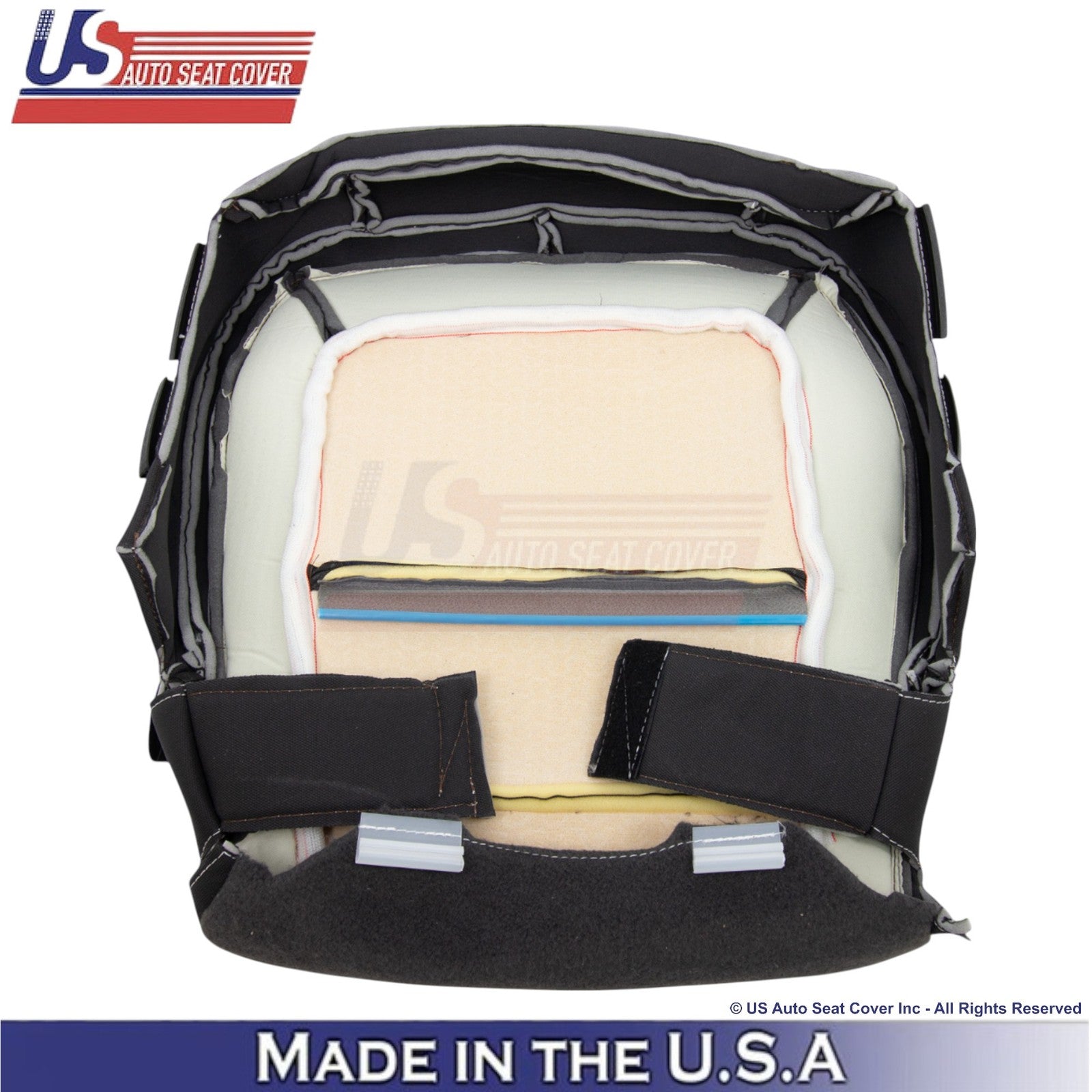 2015-2022 Fits GMC Canyon SLE SLT Passenger Bottom Cloth Seat Cover Jet Black