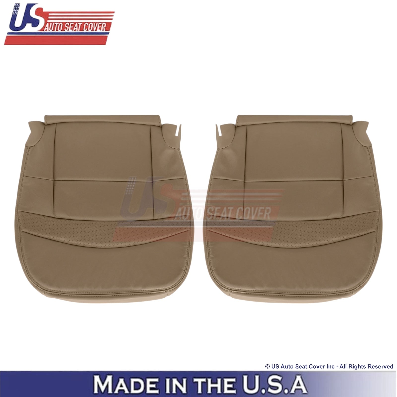 1995-2001 For Ford Explorer Limited Leather Front Seat Covers Medium Prairie Tan