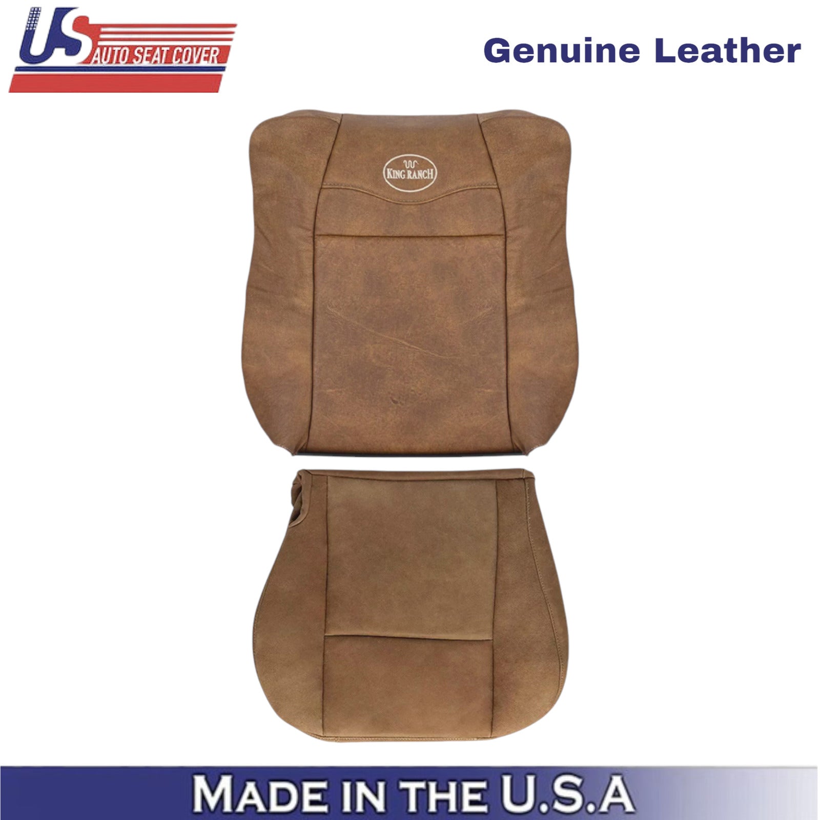 2001-2003 For Ford F150 King Ranch Leather Driver Side Replacement Seat Covers