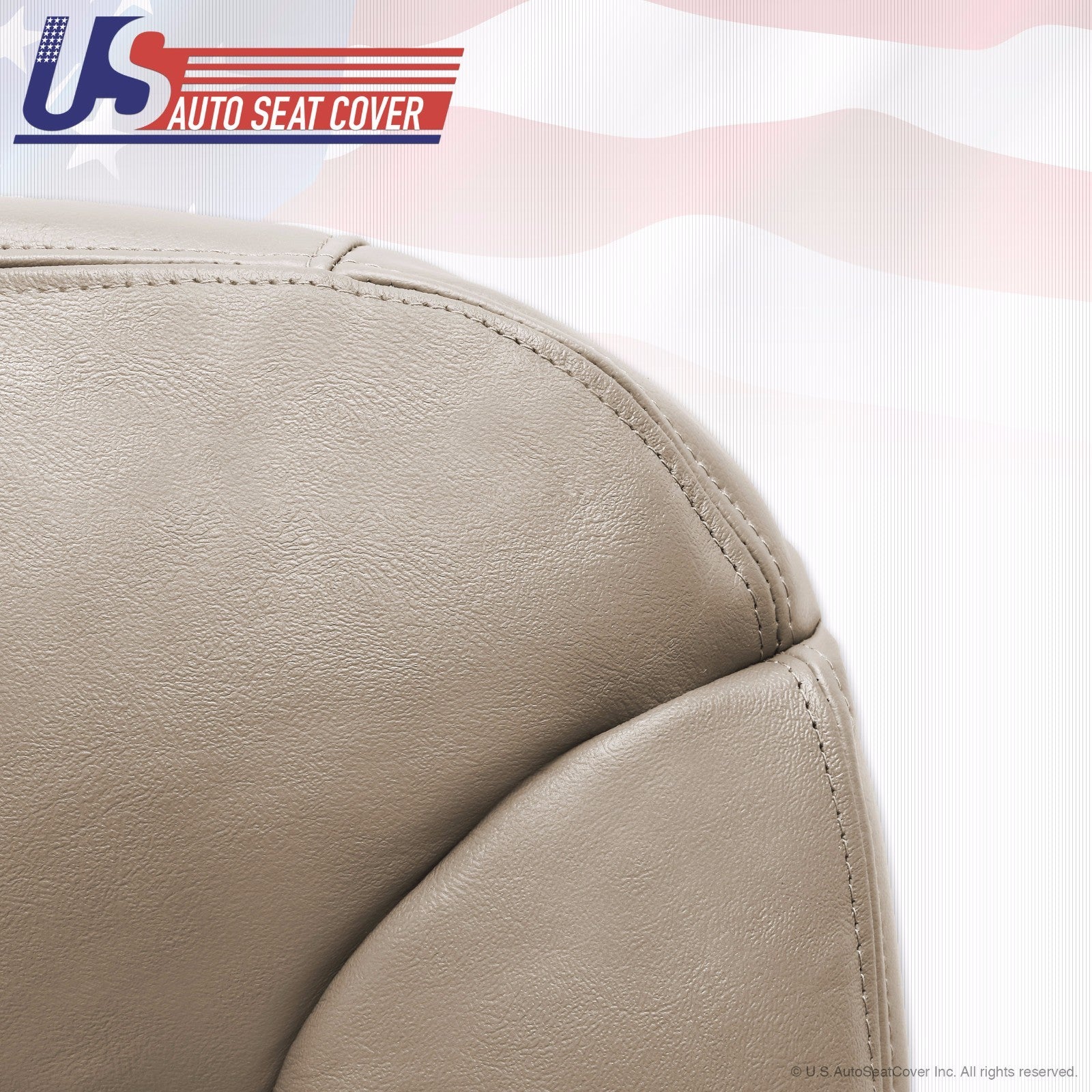 1995-1998 1999 GMC Sierra Yukon Tahoe Driver Side Bottom Leather Seat Cover Tan