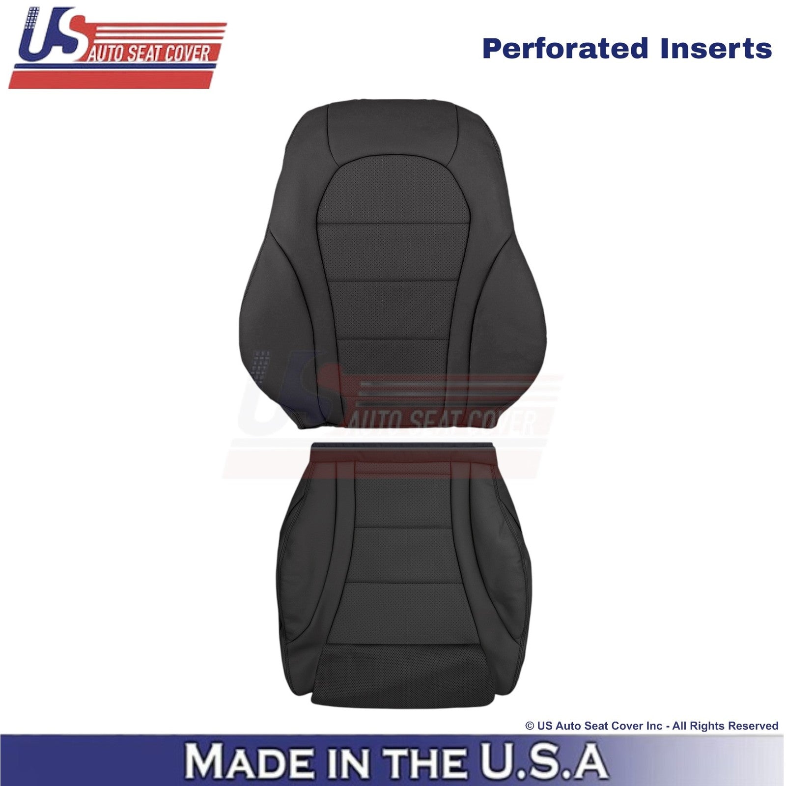 2016-2021 For Mercedes Benz GLC Class Leather Driver Replacement Covers Black
