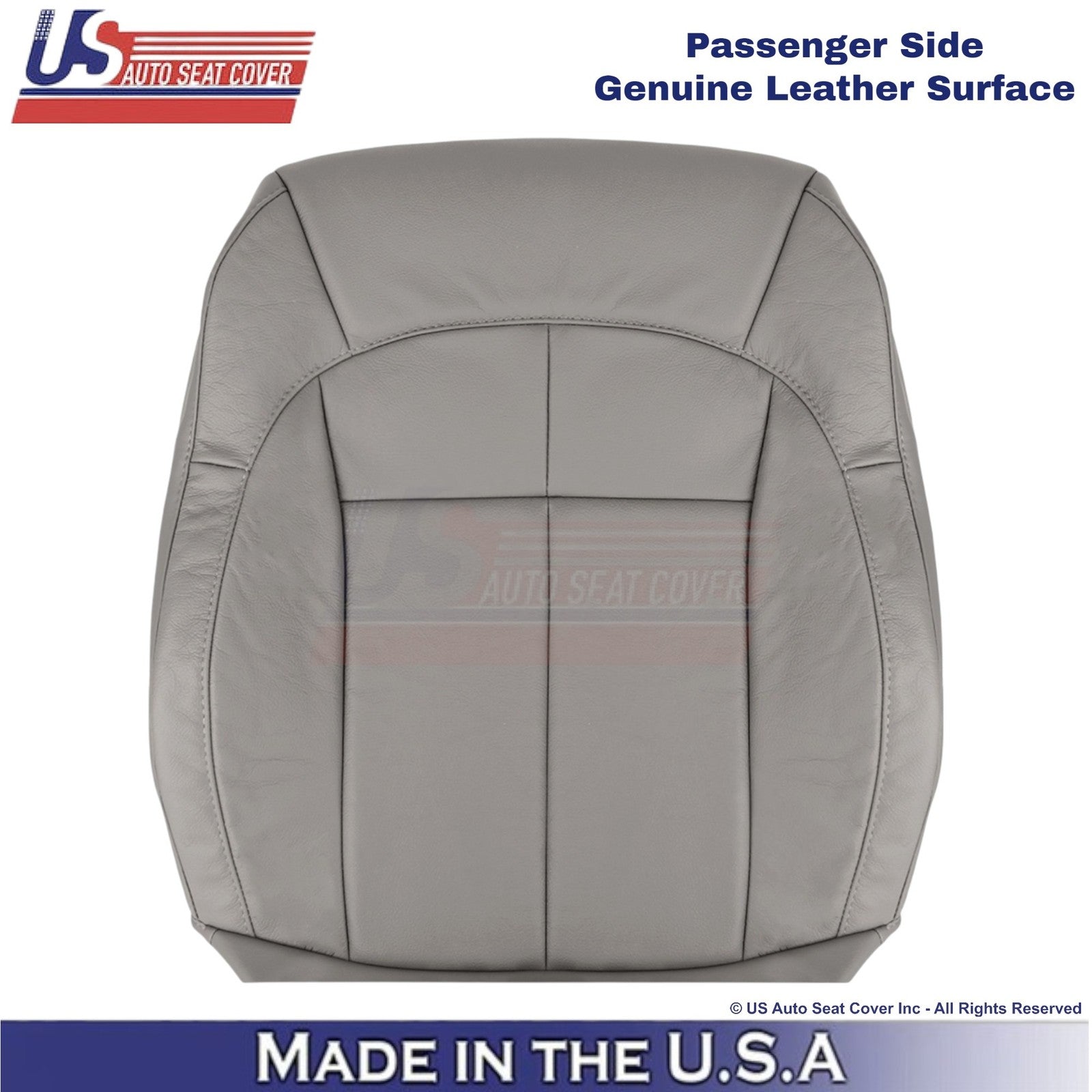 2001-2004 For Jeep Grand Cherokee Genuine Leather Front Seat Covers Taupe Gray
