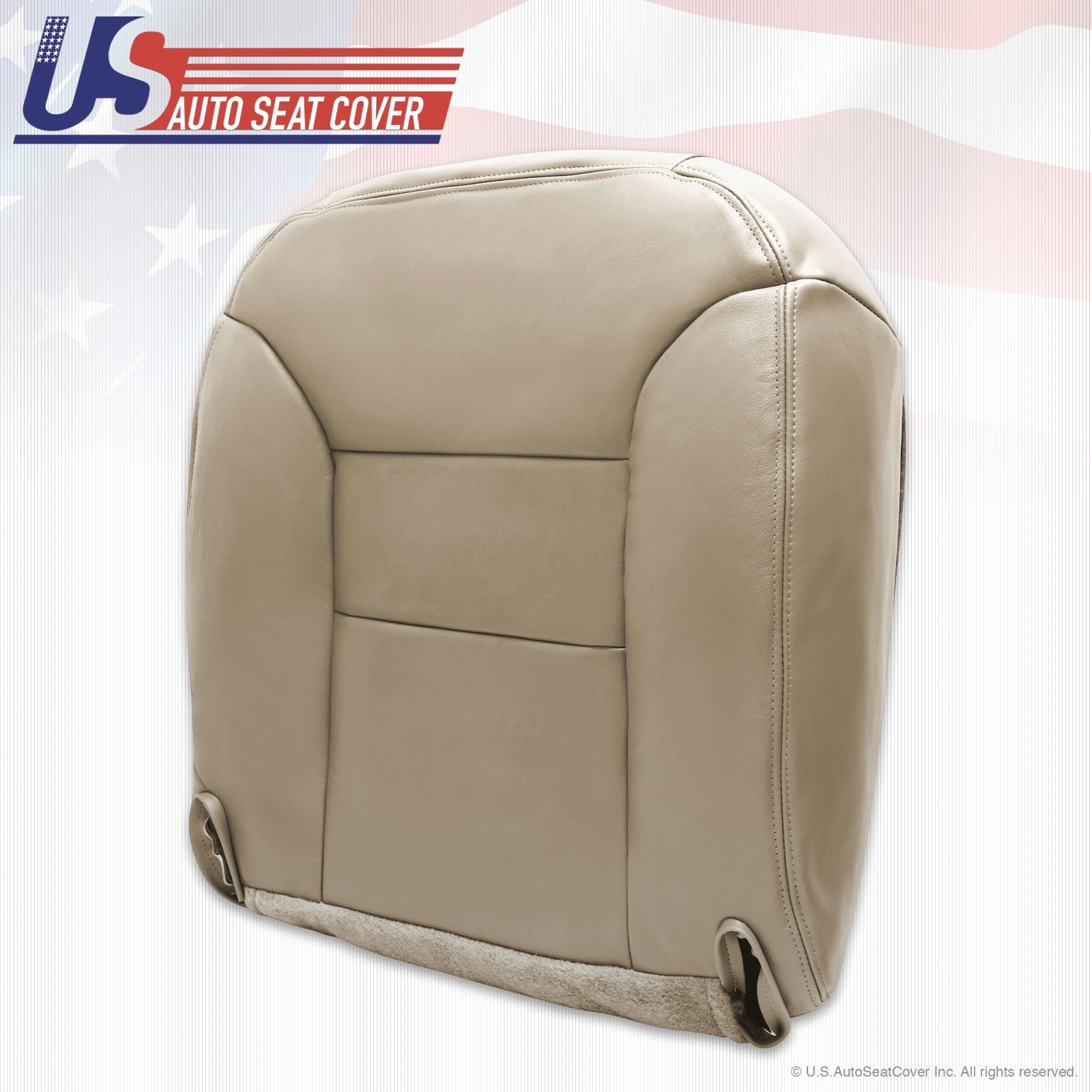 1995 - 1999 Chevy Tahoe Suburban Driver Leather Bottom Seat Cover Neutral Tan
