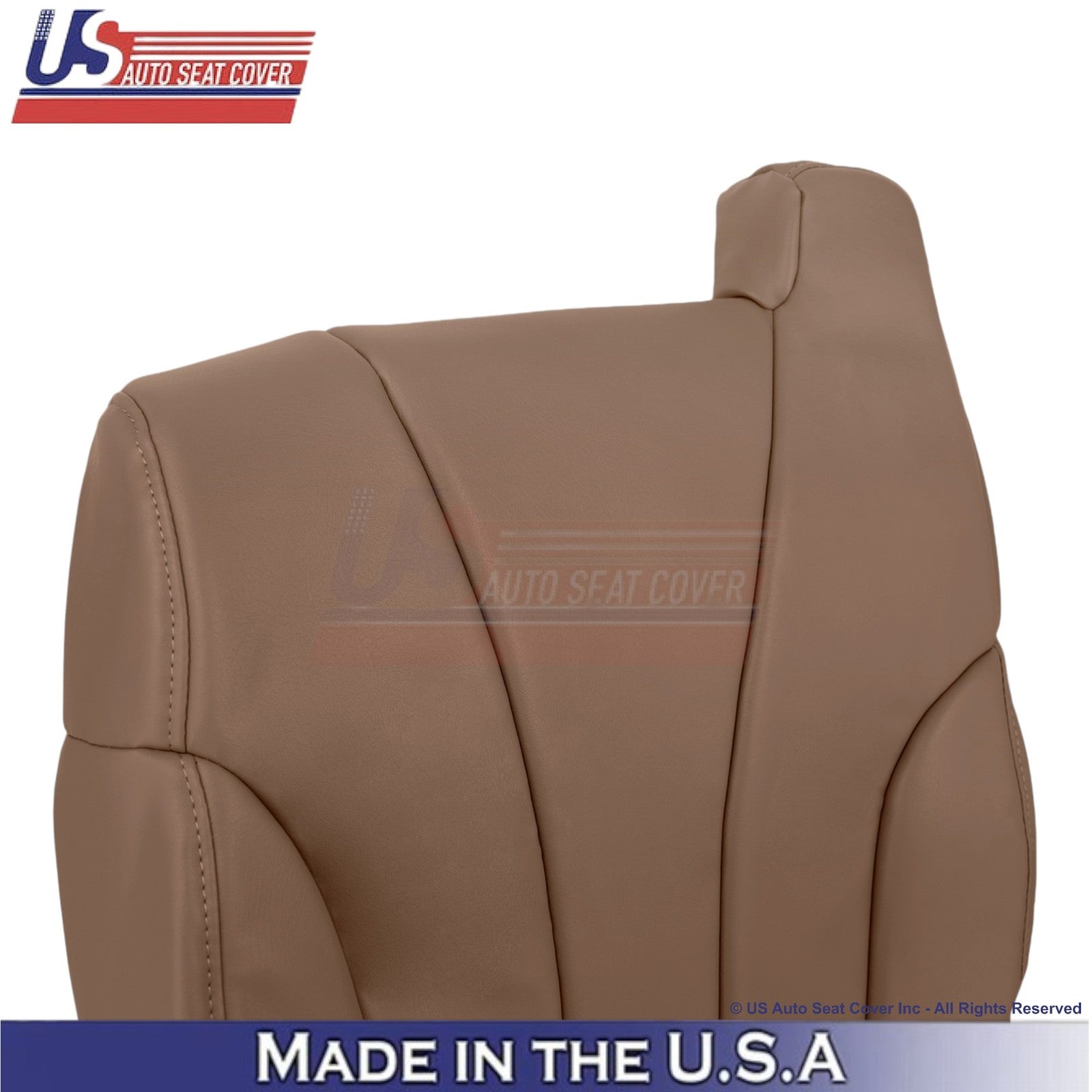 1999-2000 For Chevy Silverado W/T Leatherette Passenger  Top Cover Med. Dark Oak