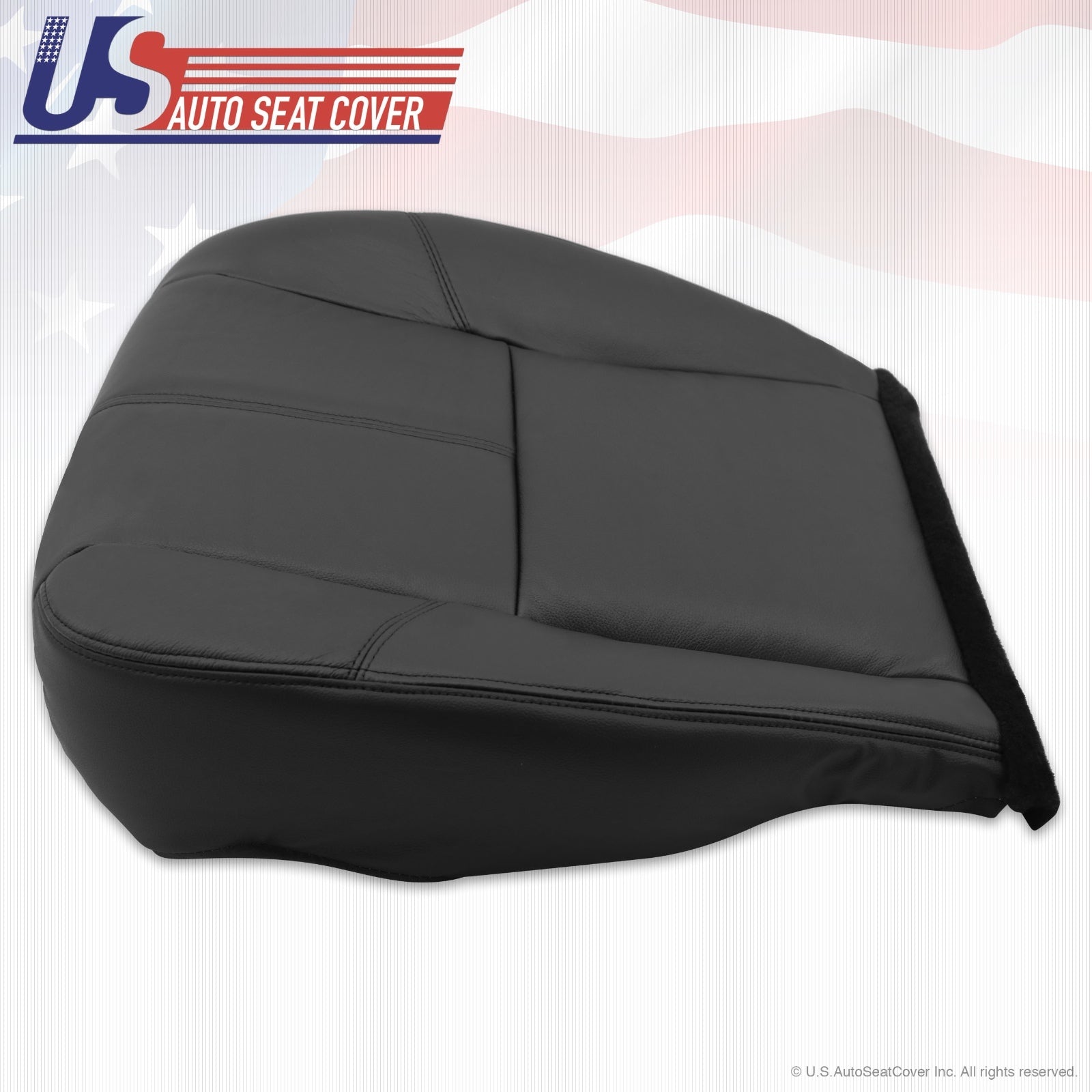 2007 - 13 GMC Yukon 1500 2500 HD Driver Bottom Leather Upholstery Cover Black