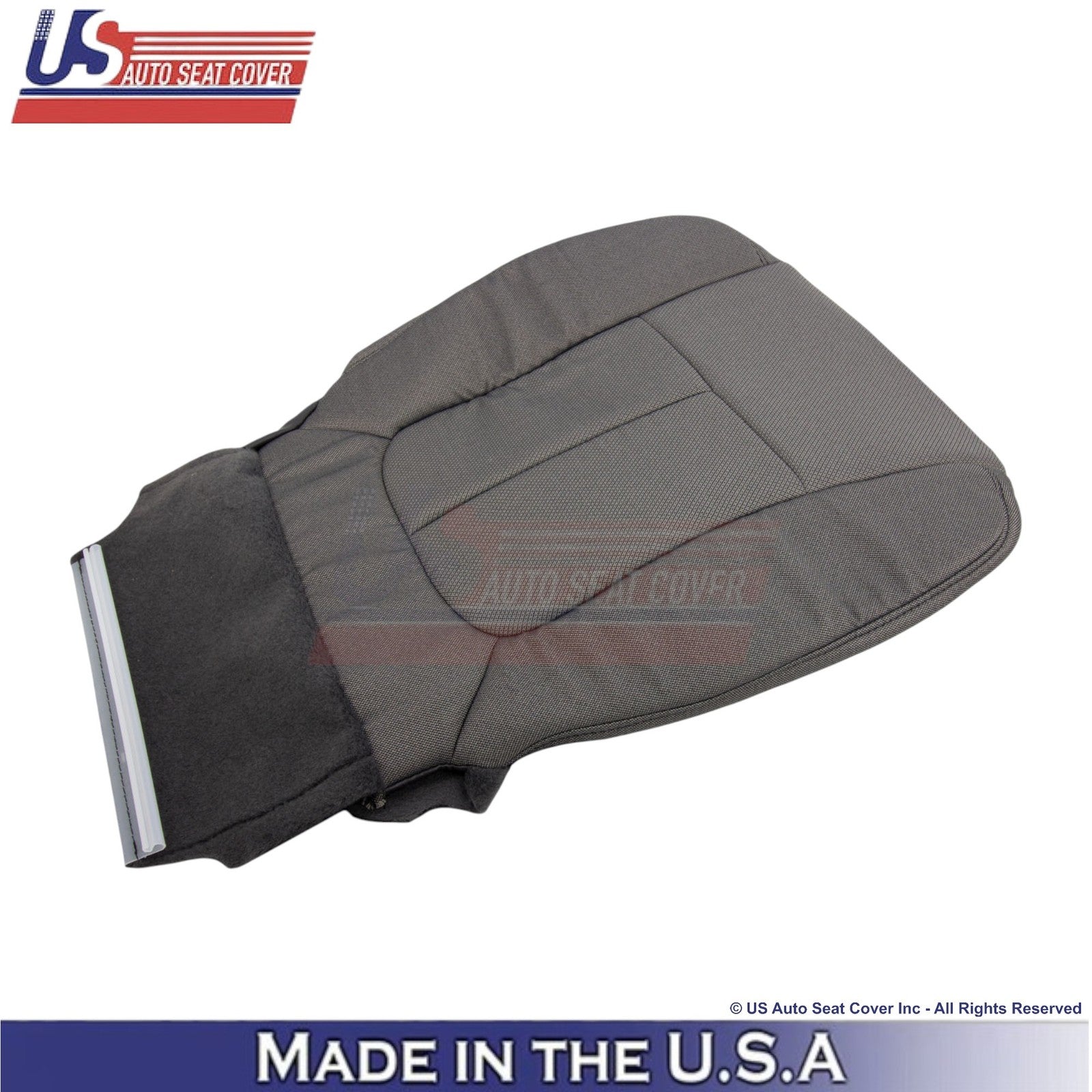 2009-2010 Fits Ford F150 Cloth Front Replacement Seat Covers Medium Stone Gray