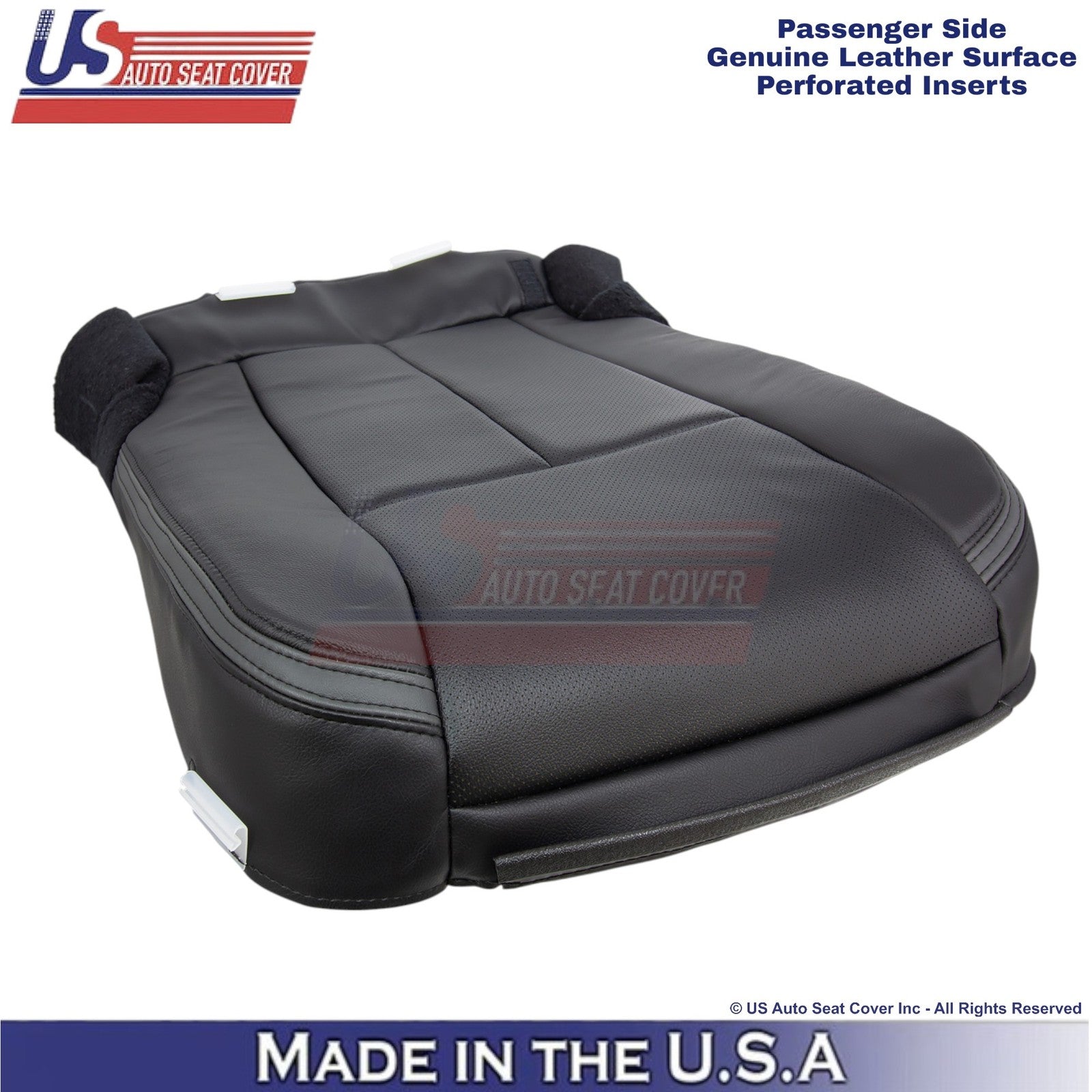 15-17 For Ford Expedition Platinum Genuine Leather Passenger Bottom Cover Ebony