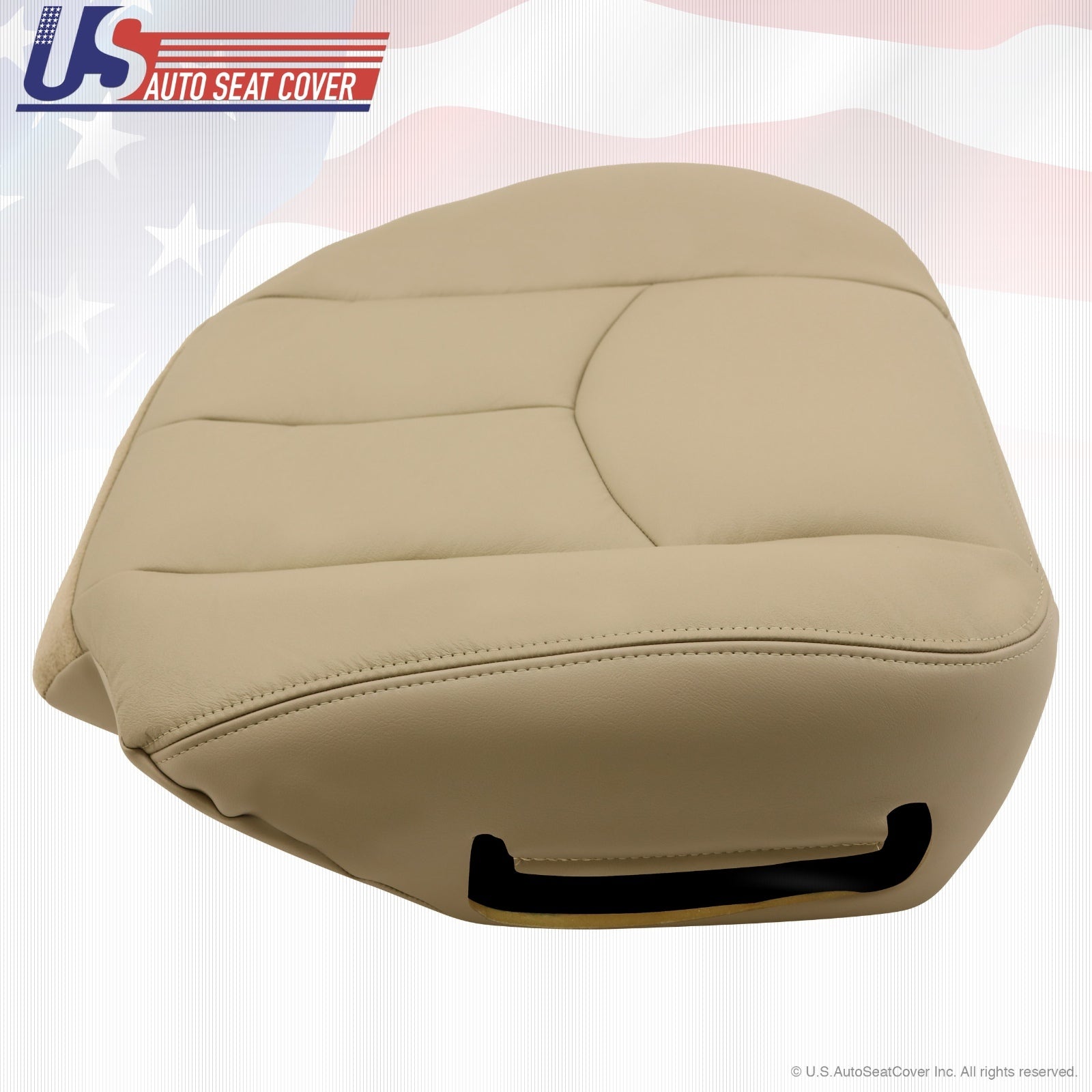 2003 to 2006 Tahoe Suburban Yukon Passenger Bottom Leather Seat Cover Shale Tan