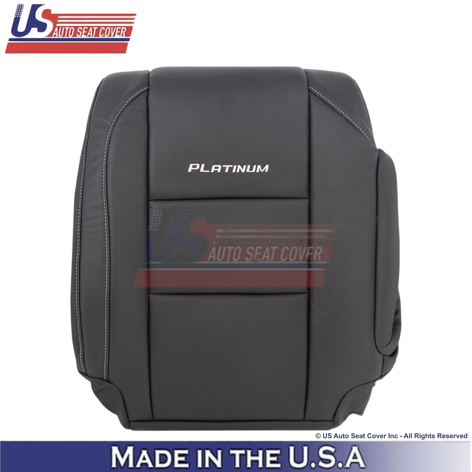 2010-2015 For Nissan Armada Platinum Genuine Leather Passenger Covers Charcoal