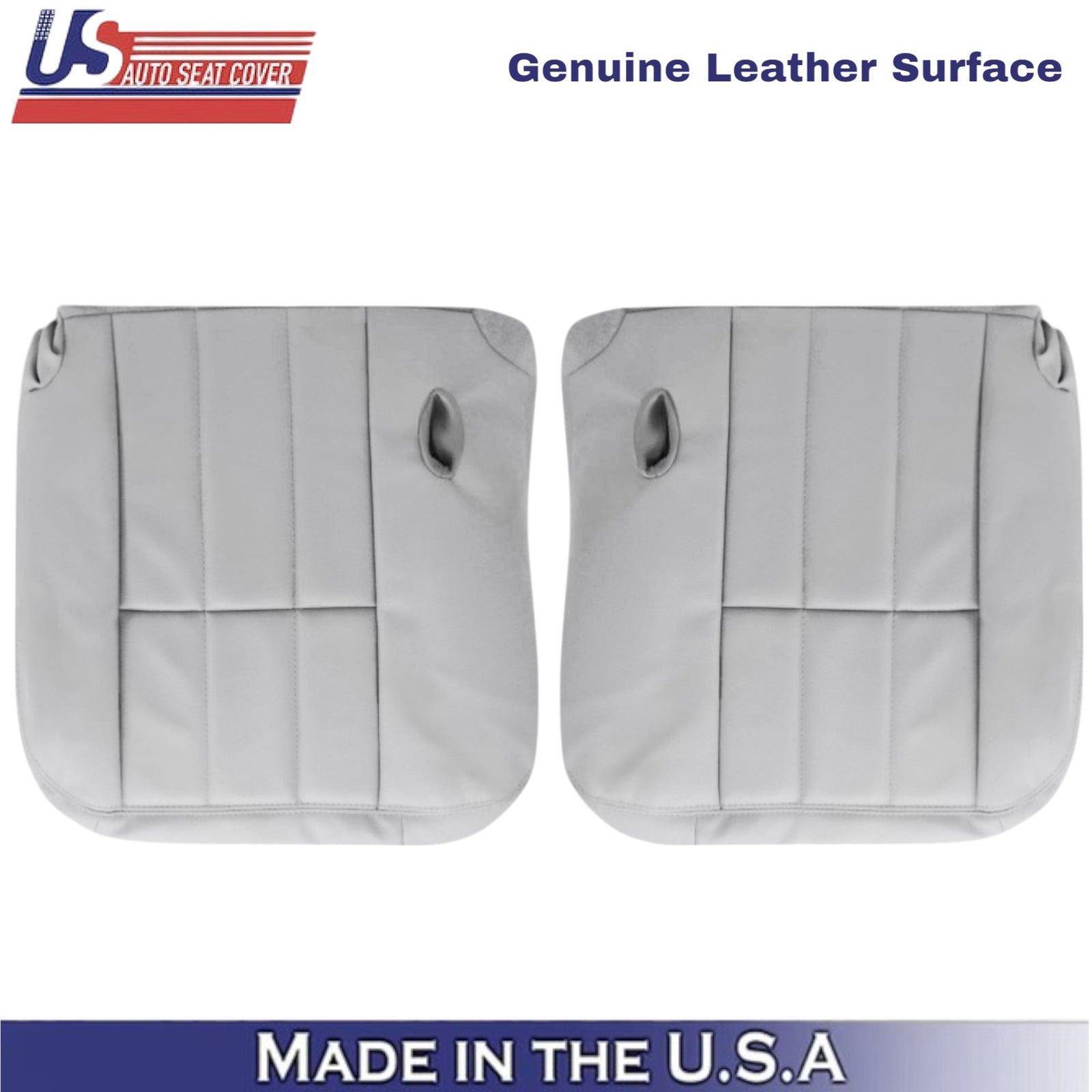 2003-2005 For Mercury Grand Marquis Leather Front Bottom Seat Covers Light Flint