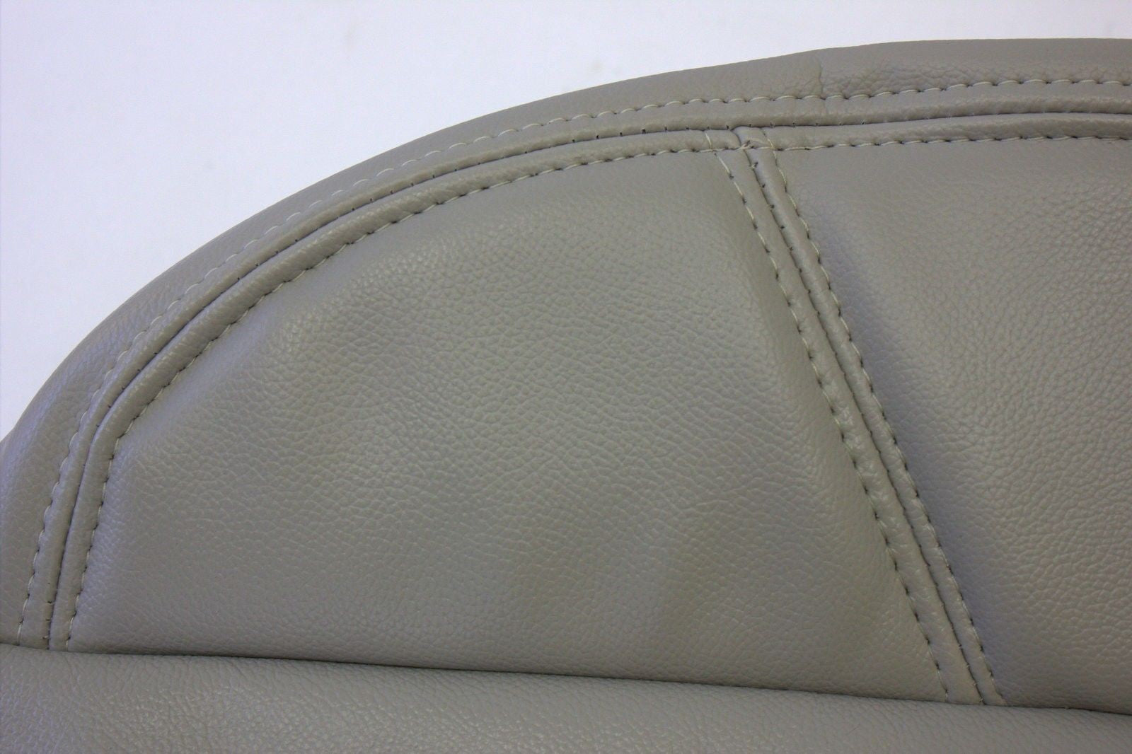 2007 to 2012 Chevy Silverado Driver Bottom Leather Seat Cover Gray