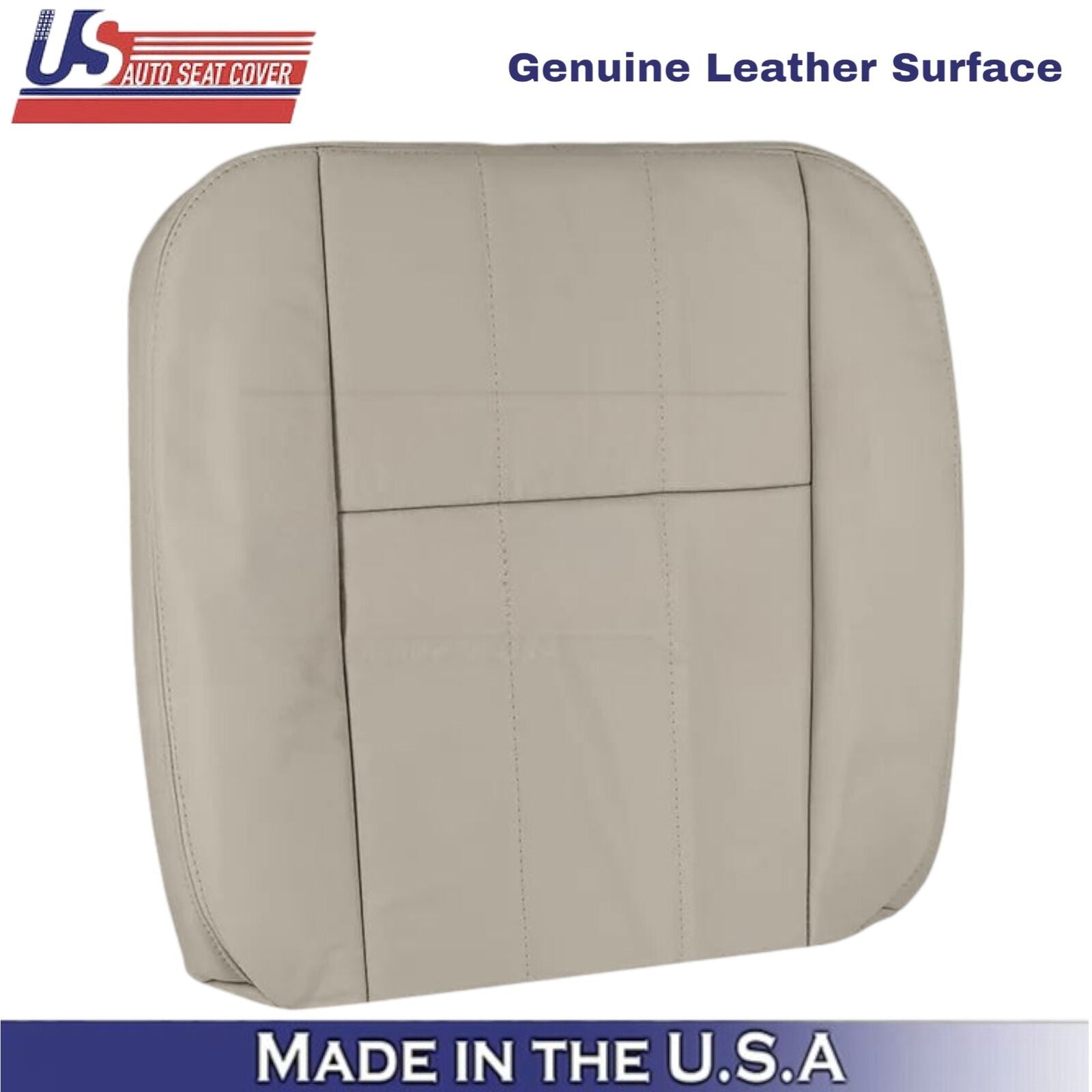 2003-2005 For Mercury Grand Marquis Leather Passenger Top Seat Cover Parchment