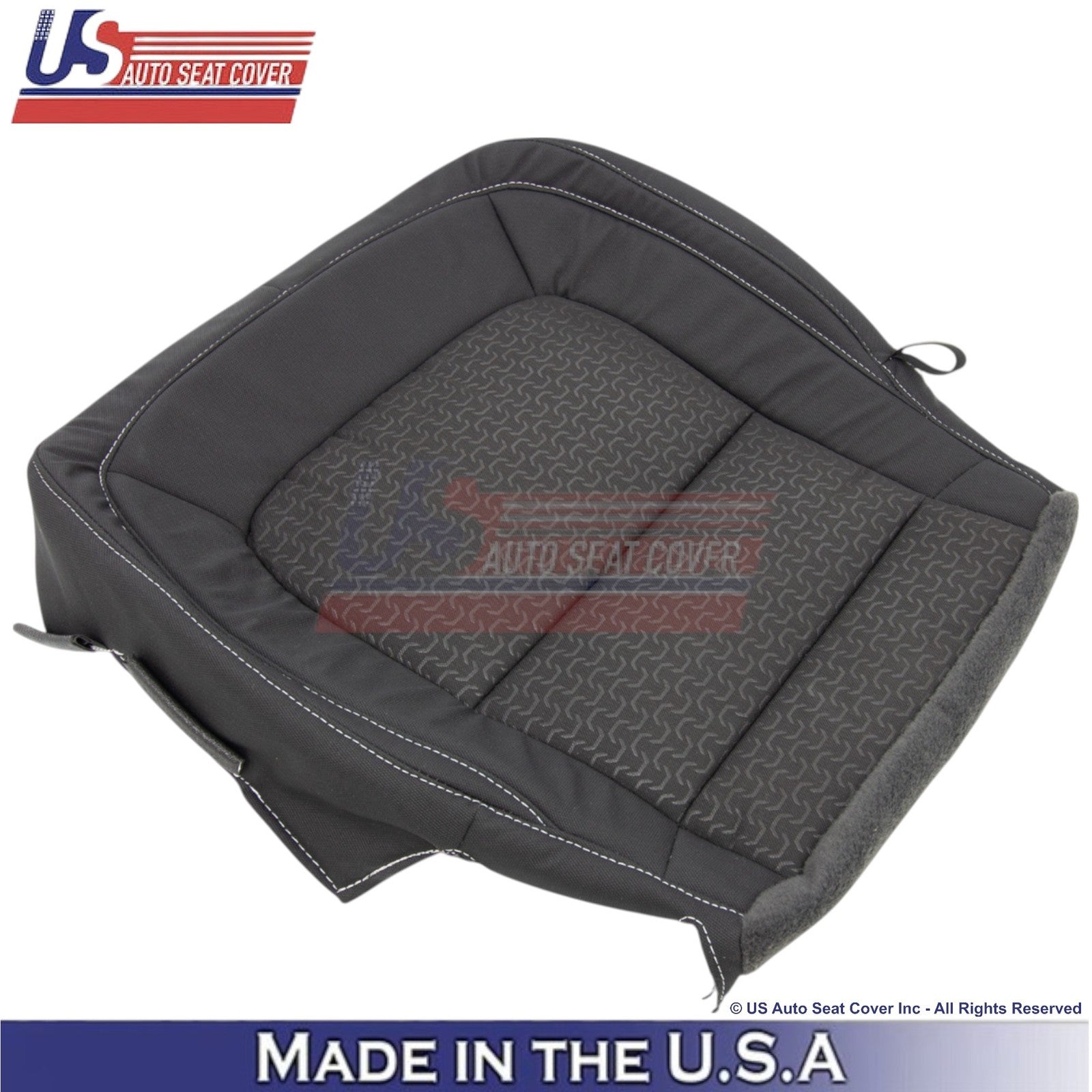 2015-2022 Fits GMC Canyon SLE SLT Front Bottom Cloth Seat Covers Jet Black