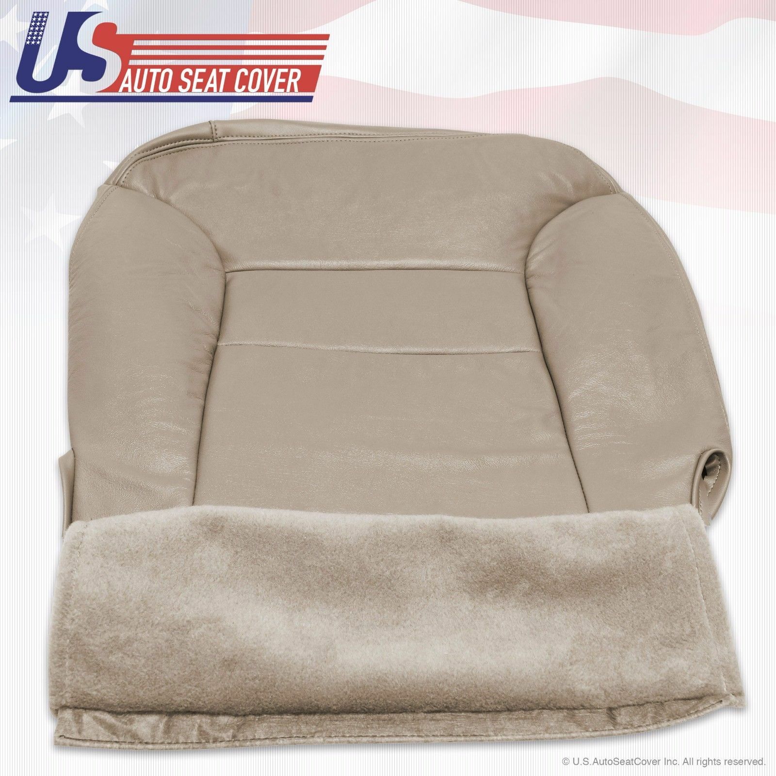 1997 1998 Chevy Tahoe LT LS Leather Seat Cover TAN - Driver Bottom Replacement