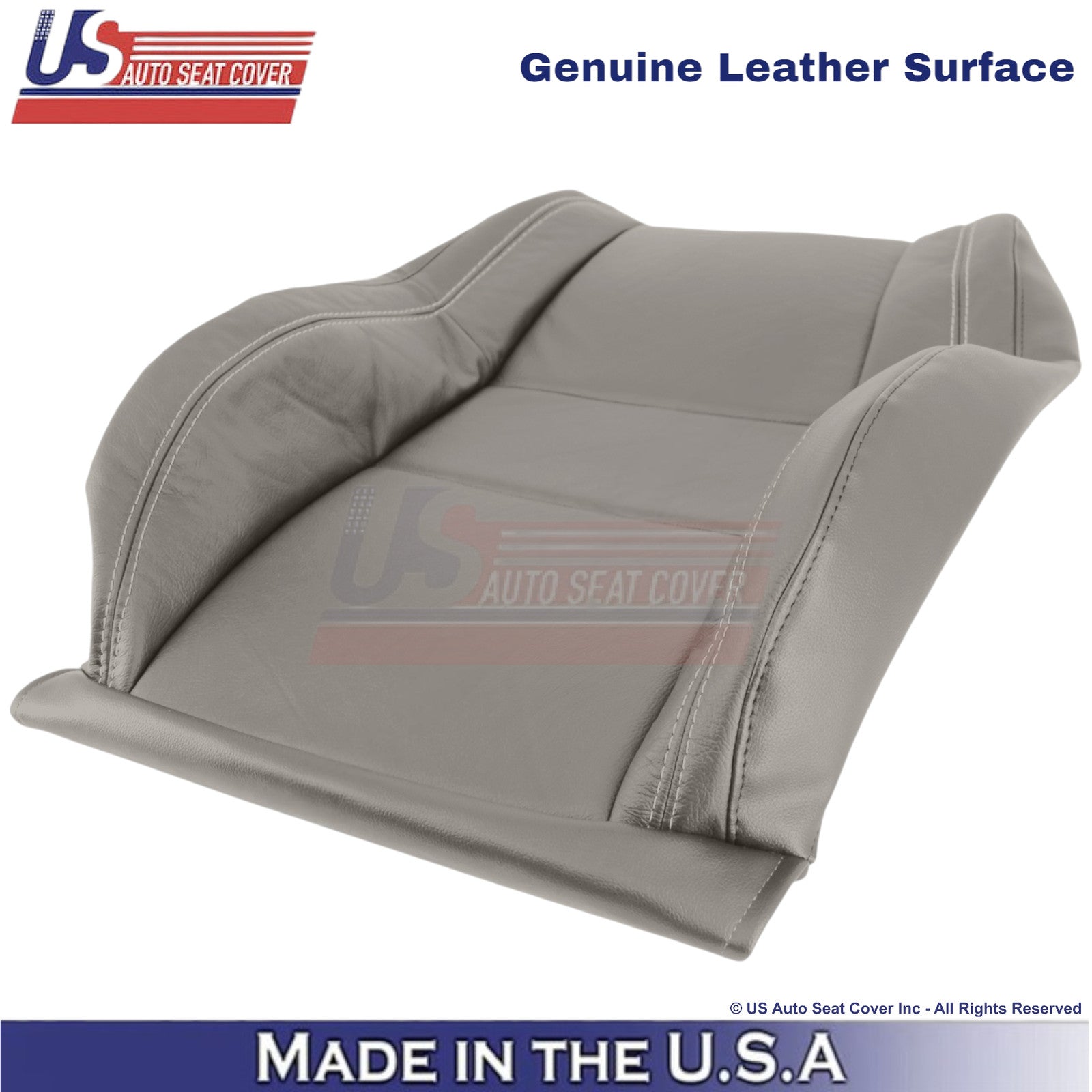 2011-2013 For Dodge Durango Genuine Leather Driver Top Cover Medium Graystone