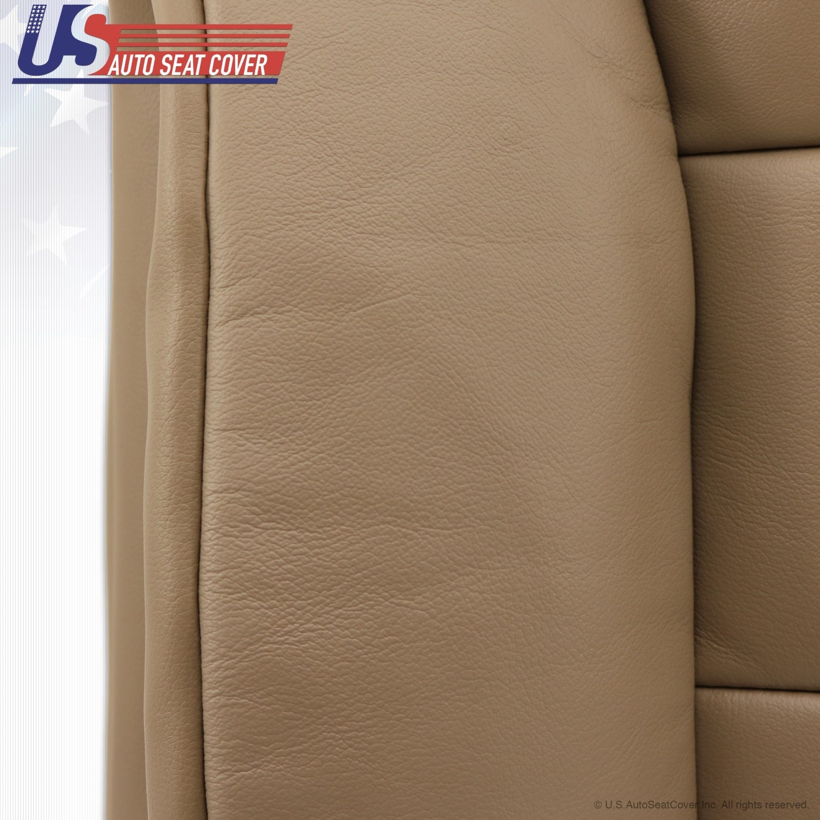 1995 to1999 Chevy Tahoe Driver Upper top Lean Back Leather Seat Cover Tan