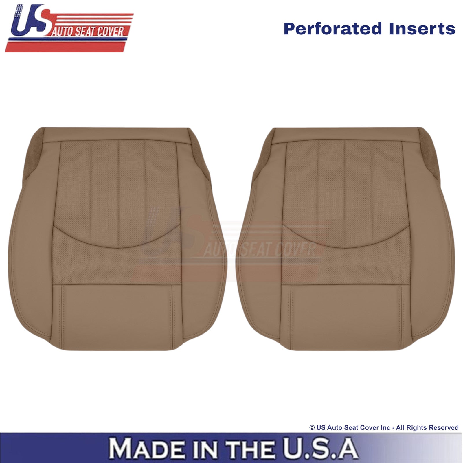 2013-2017 For Buick Enclave Leather Front Bottom Replacement Covers Choccachino