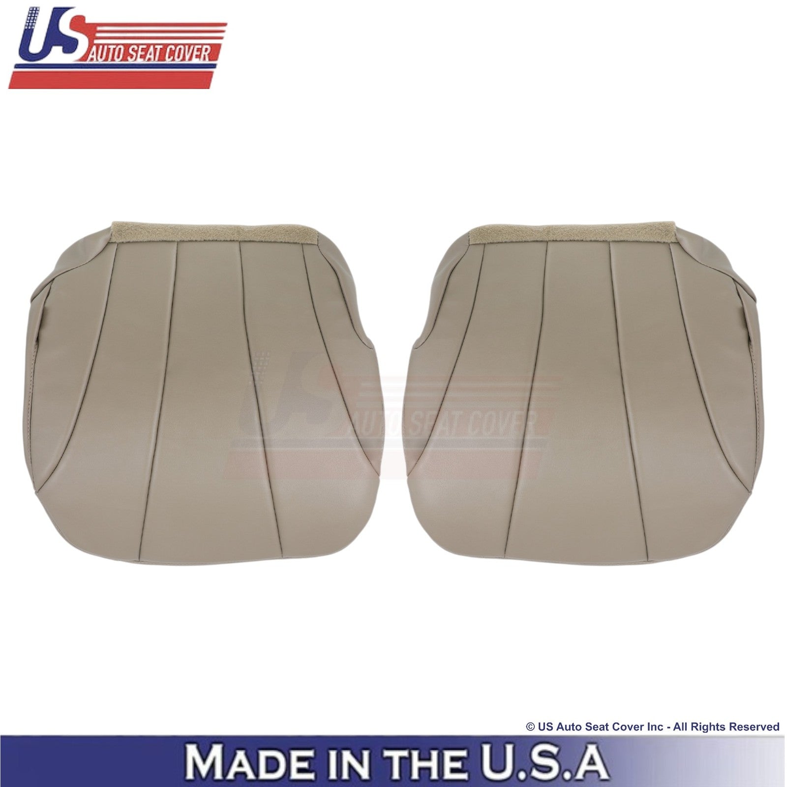 2001-2002 For Chevy Silverado W/T Leatherette Front Bottom Covers Medium Neutral