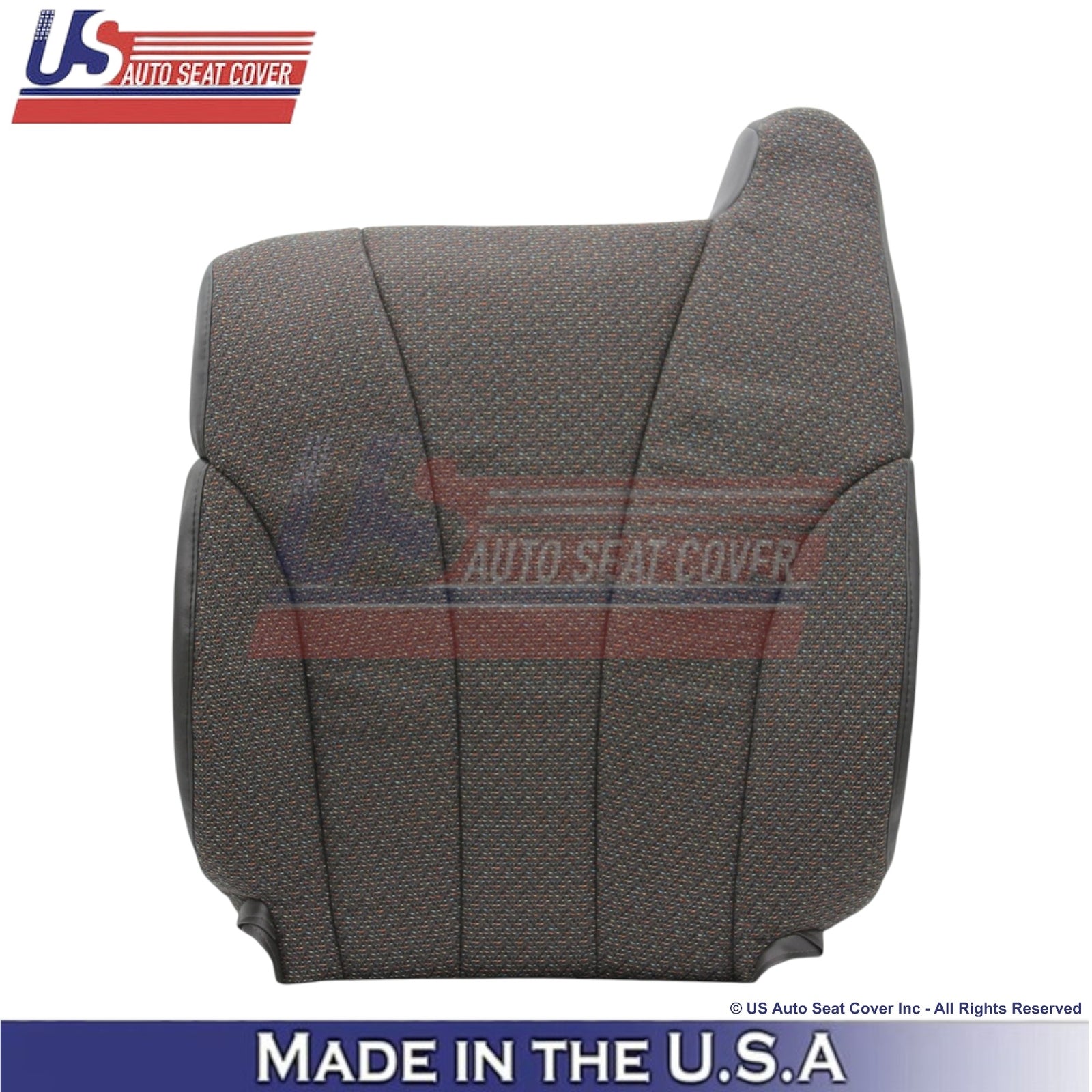1999-2002 For Chevy Silverado 1500 2500 3500 Cloth Front Seat Covers Graphite