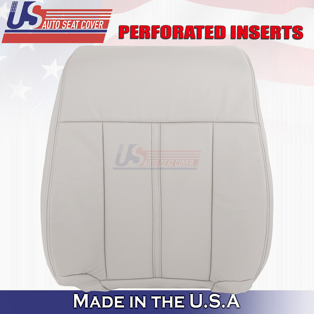 2015-2017 For Lincoln Navigator Leather Driver Top Replacement Seat Cover Gray