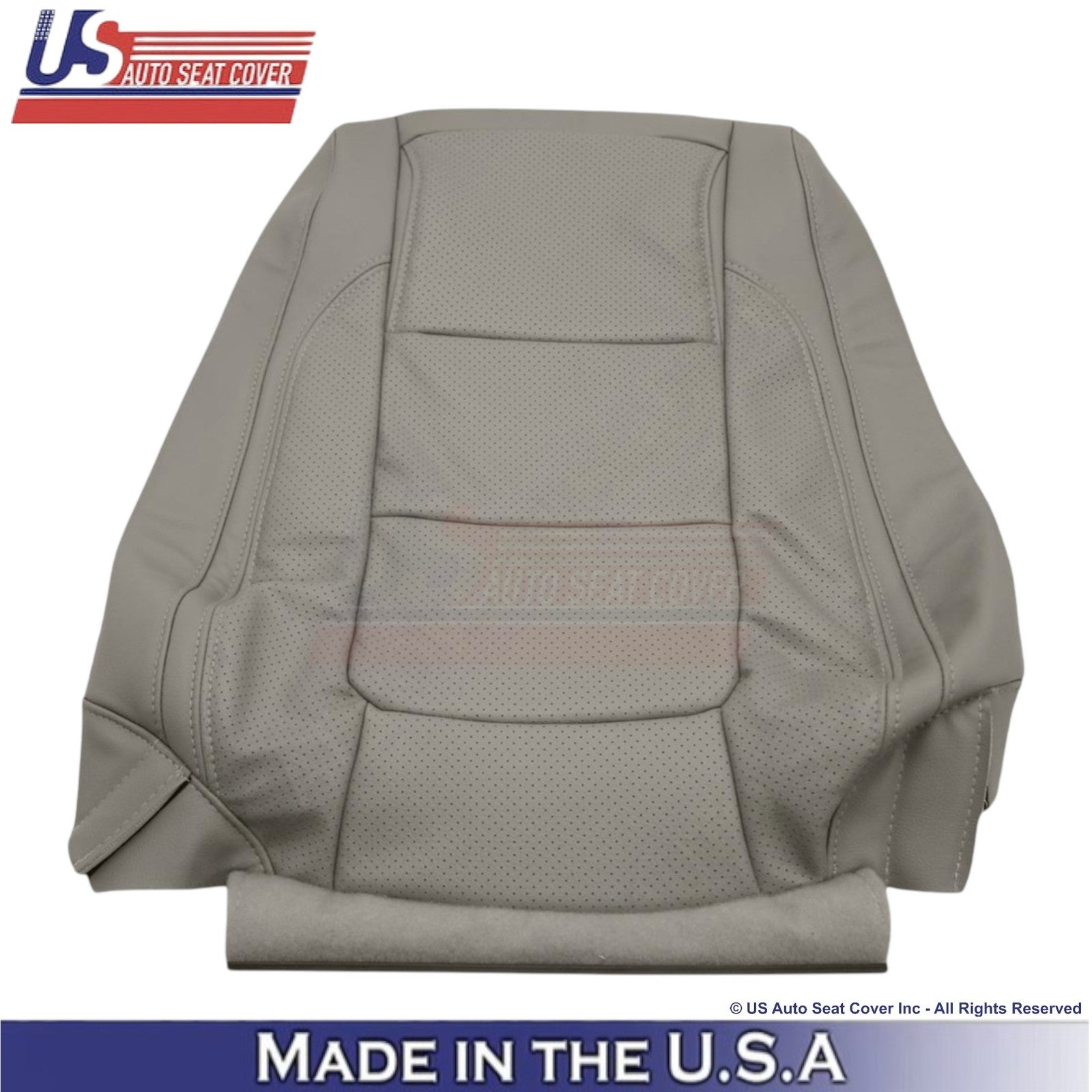 2011-2015 For Ford Explorer Limited Leatherette Perf Front Top Seat Covers Gray