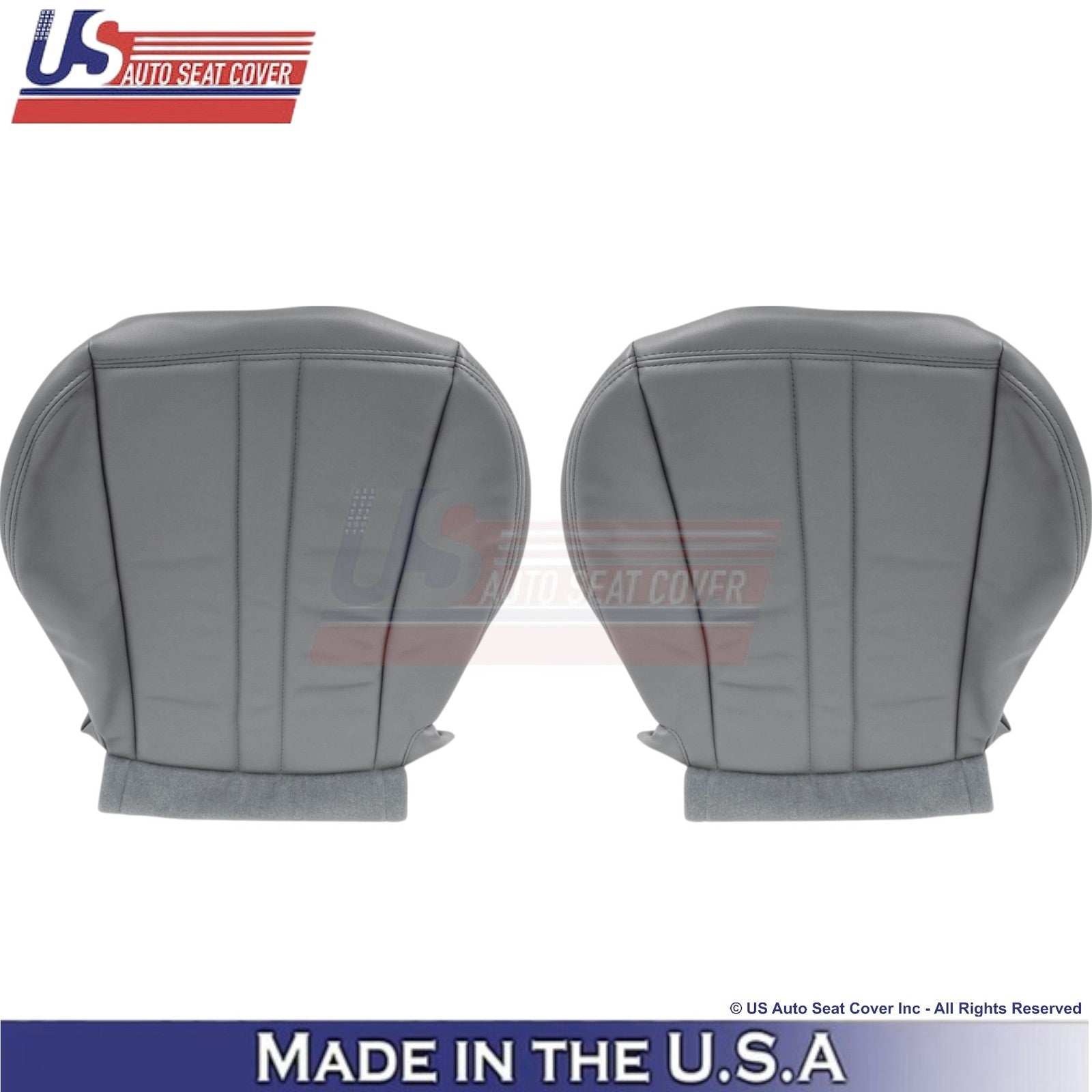 1996-2025 Fits GMC Savana Bottom Leatherette Replacement Covers Medium Pewter