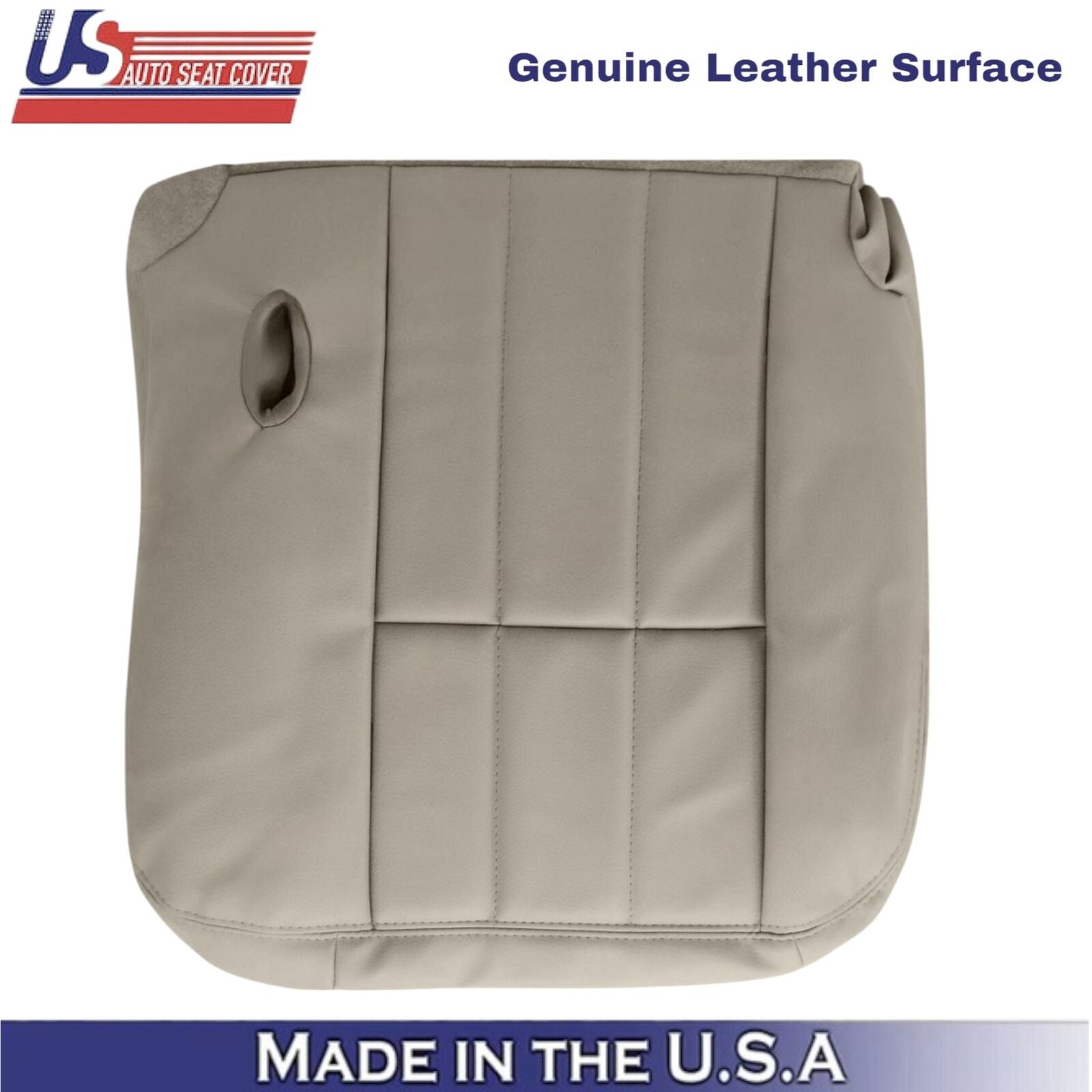 2003-2005 For Mercury Grand Marquis Genuine Leather Driver Seat Covers Parchment