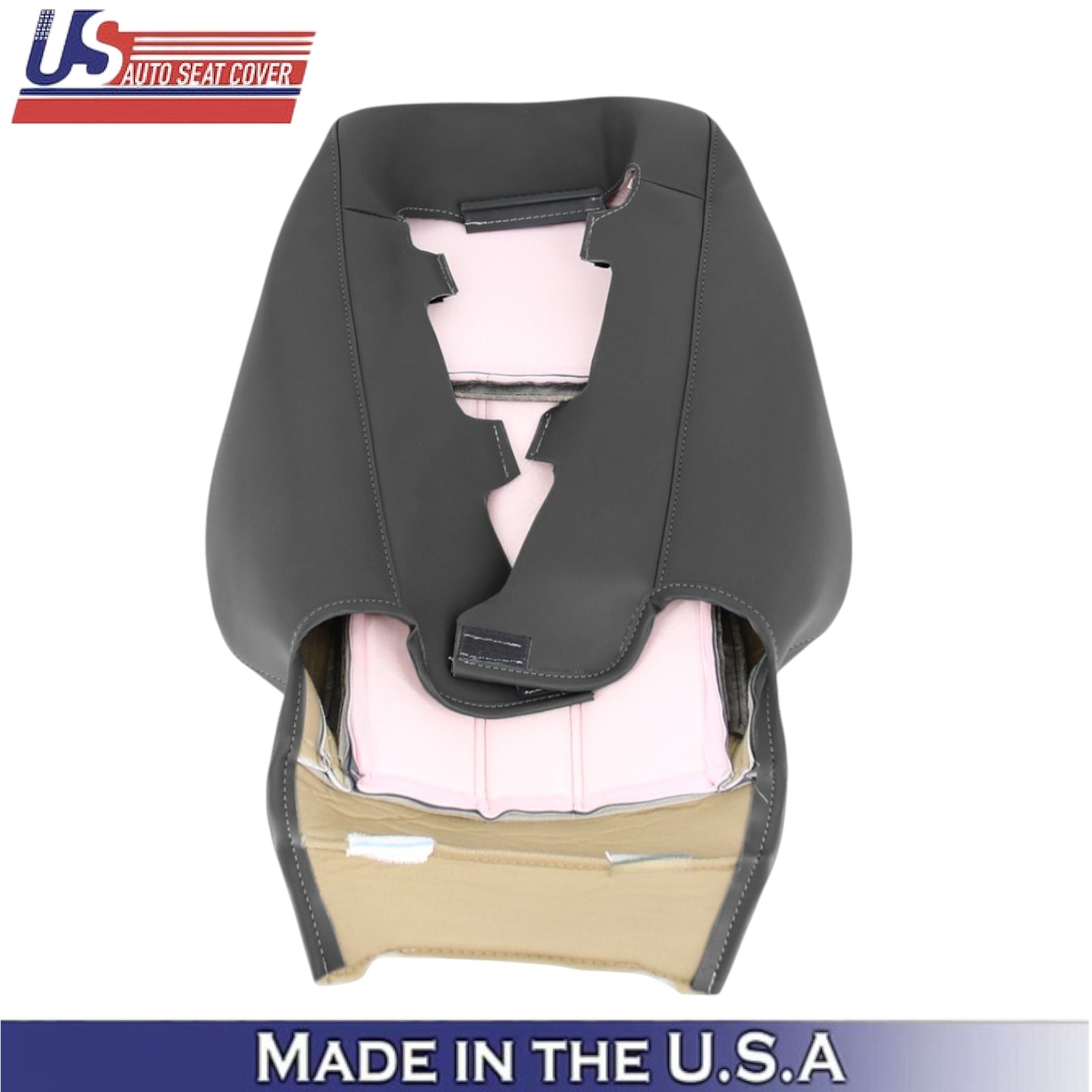 2008-2016 For Chrysler Town & Country Leatherette Driver Side Seat Covers Black
