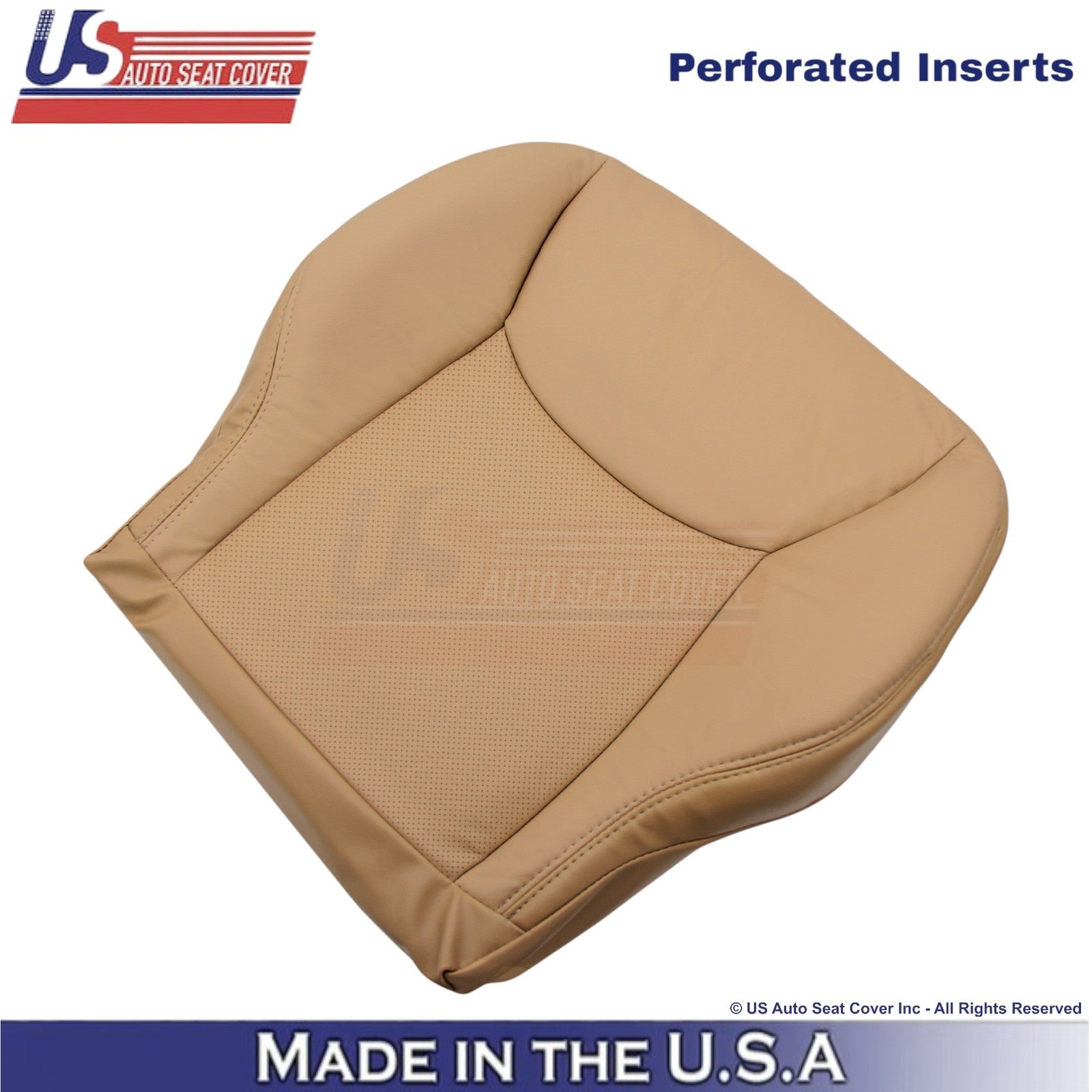 2000-2002 For Mercedes-Benz S Leatherette Half Perf. Driver Bottom Cover Saffron