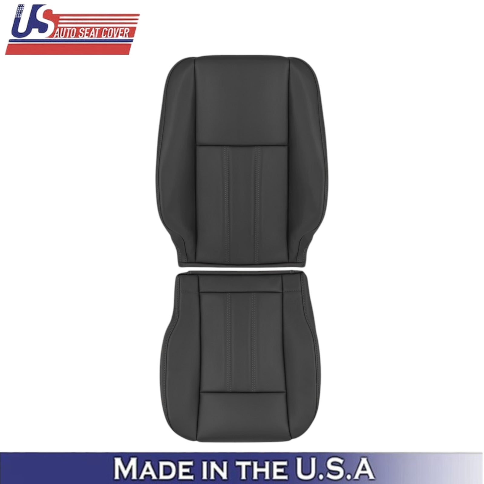 2008-2020 For Dodge Grand Caravan Leatherette Driver Side Seat Covers Black