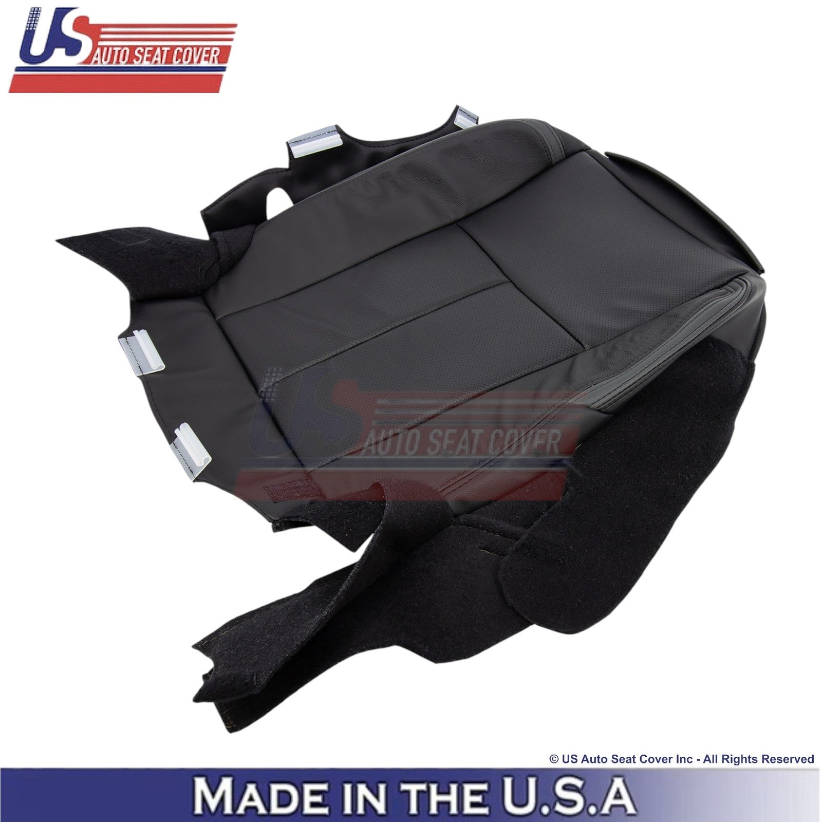 2015-2017 Fits Ford Expedition Platinum Leather Driver Bottom Seat Cover Ebony