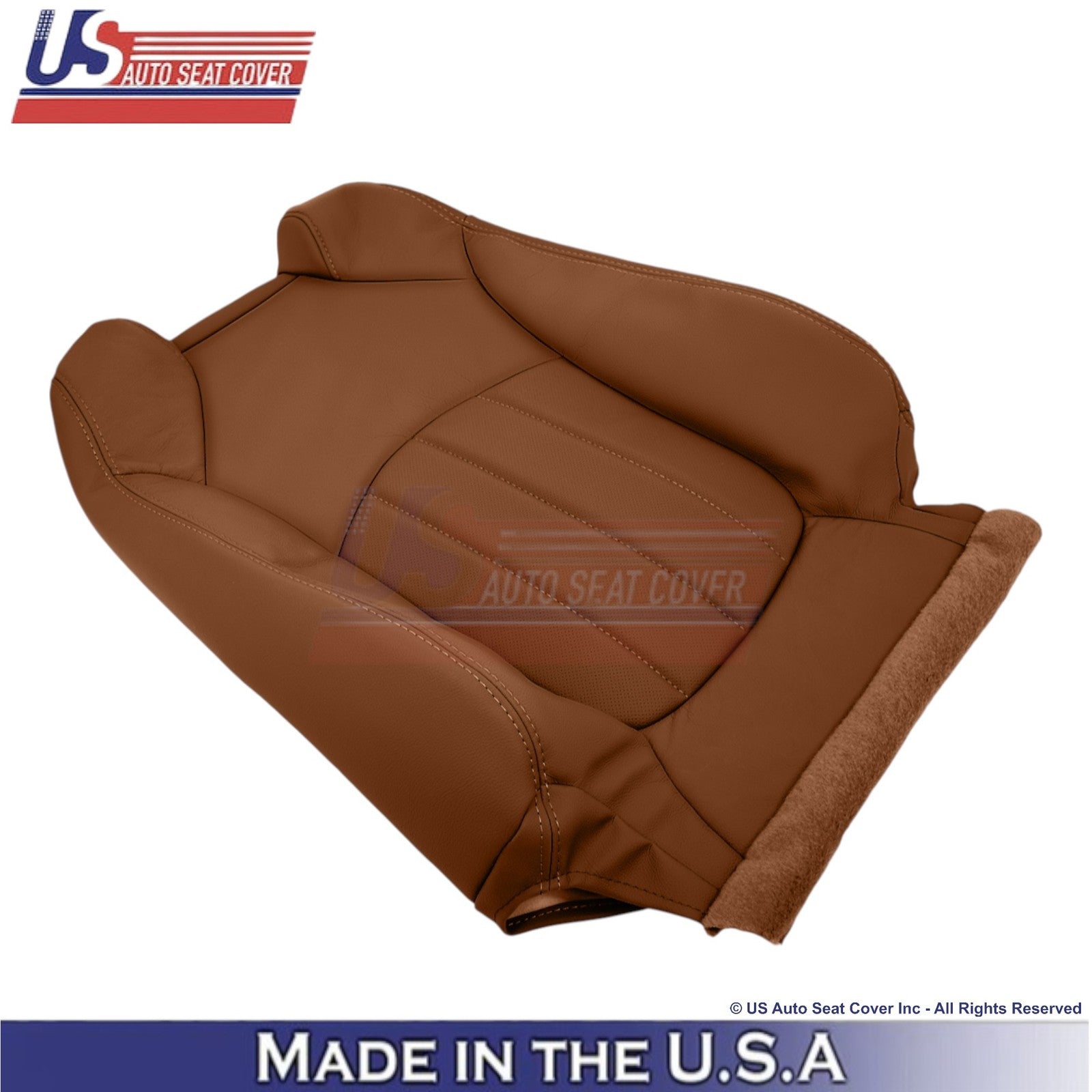 2015-2017 Fits Chevy Traverse Genuine Leather Perf. Front Seat Covers Saddle Up