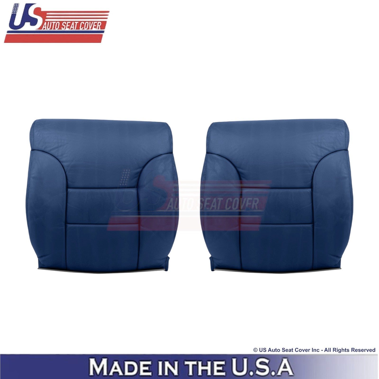 1995-1999 Fits Chevy Suburban Leatherette Front Top Replacement Covers Navy Blue