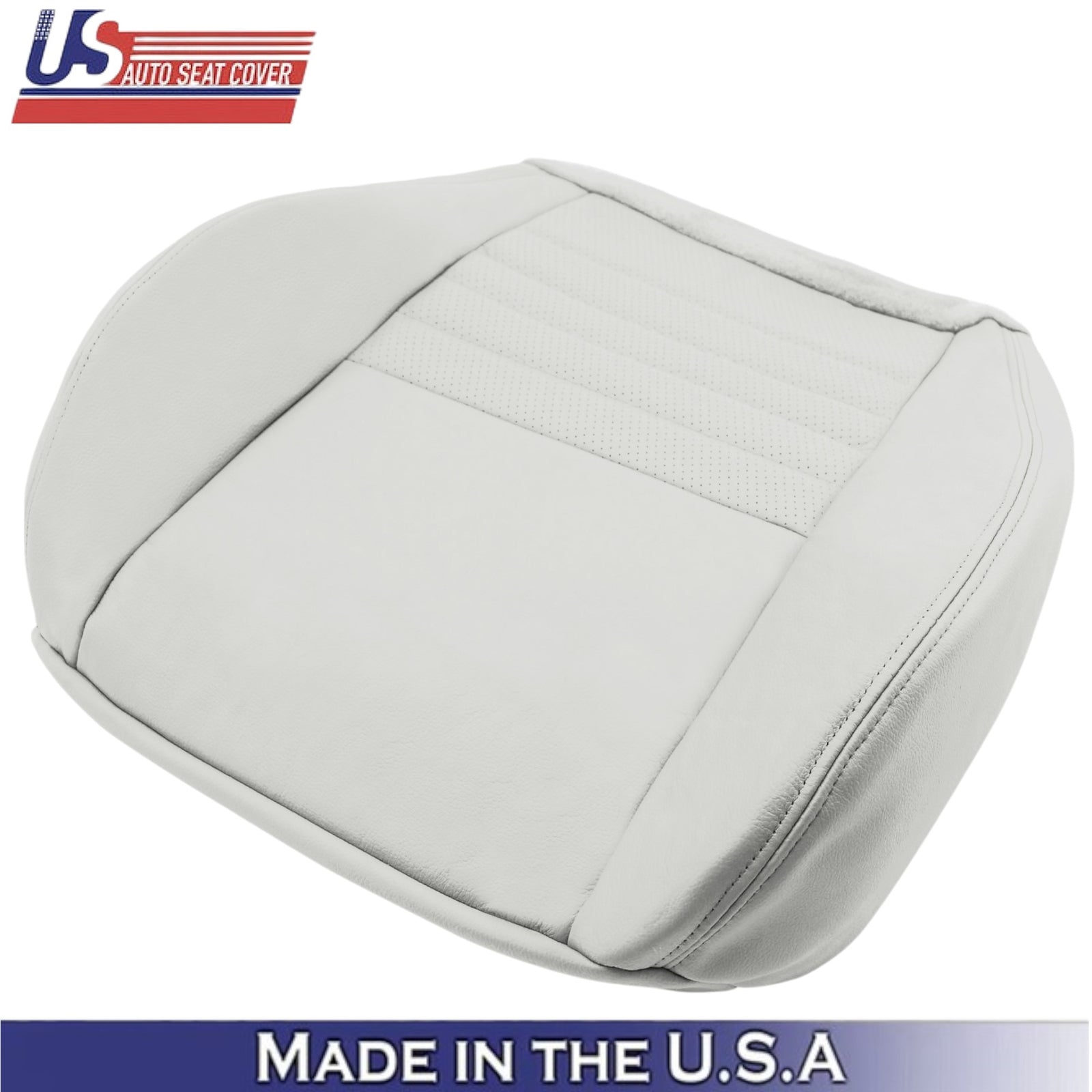 1999-2004 For Ford Mustang GT Genuine Leather Driver Side Covers Oxford White