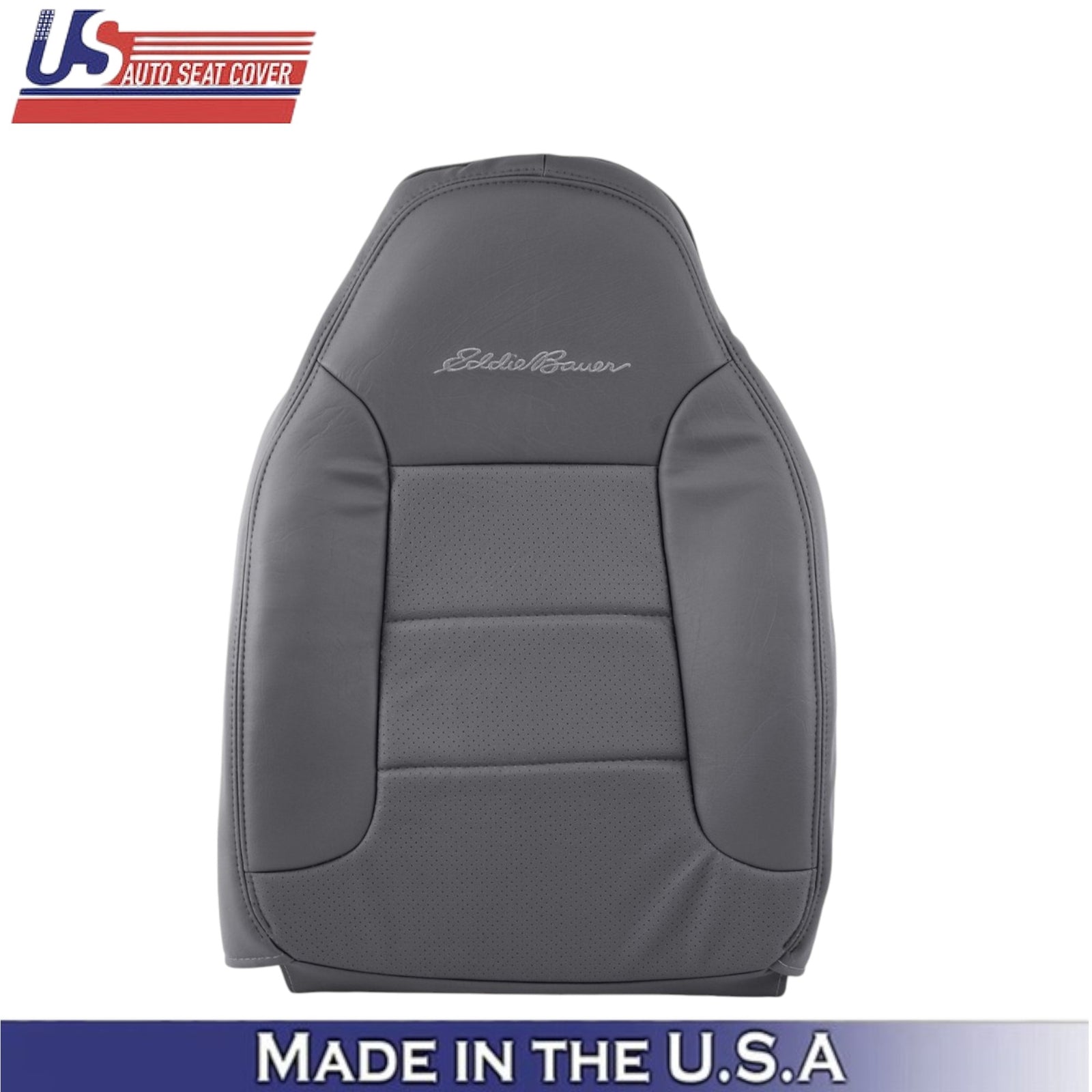 1992-1996 For Ford Bronco Eddie Bauer Leatherette Driver Side Covers Dark Gray