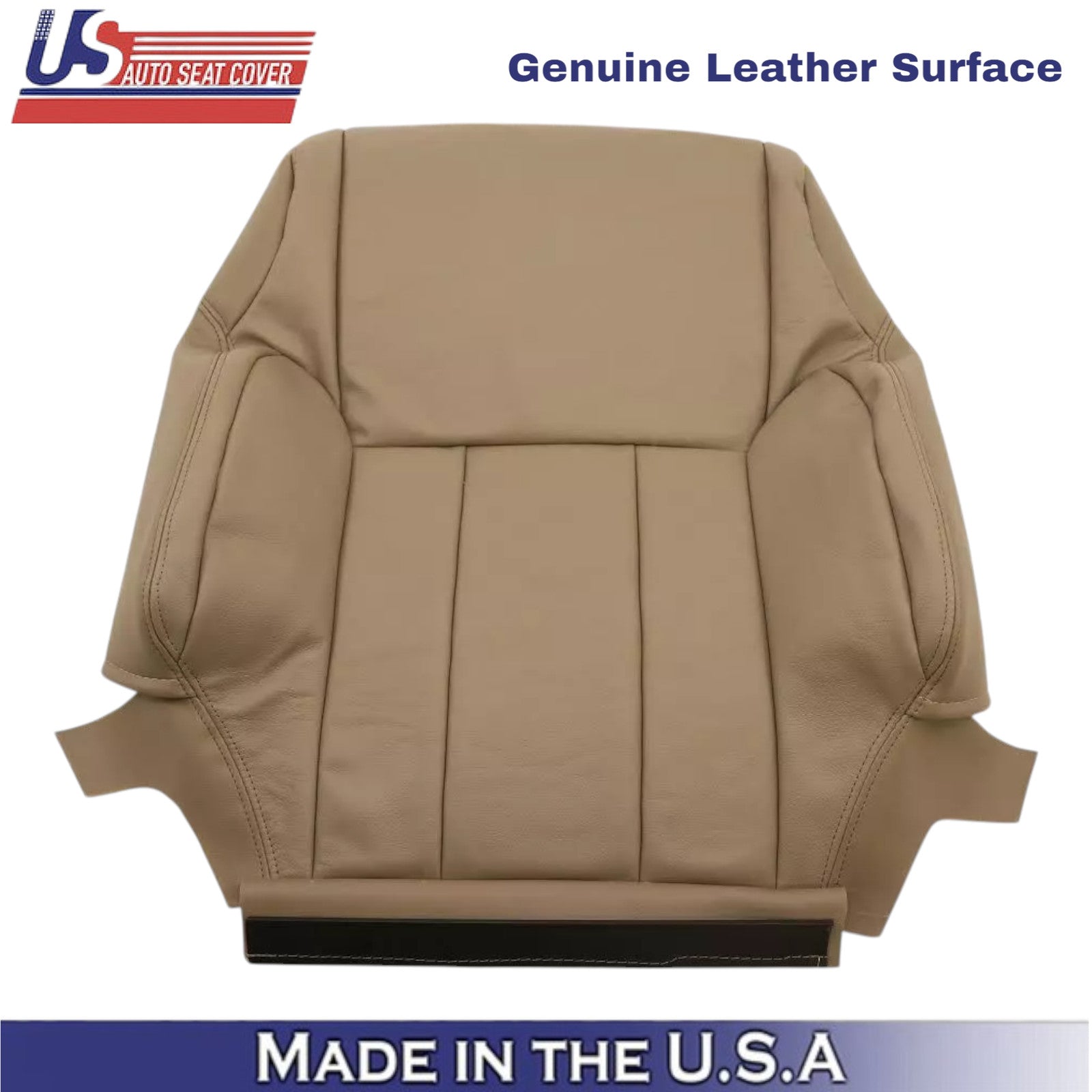 1996-2002 For Toyota 4Runner Limited Leather Driver Top Seat Cover Oak Tan