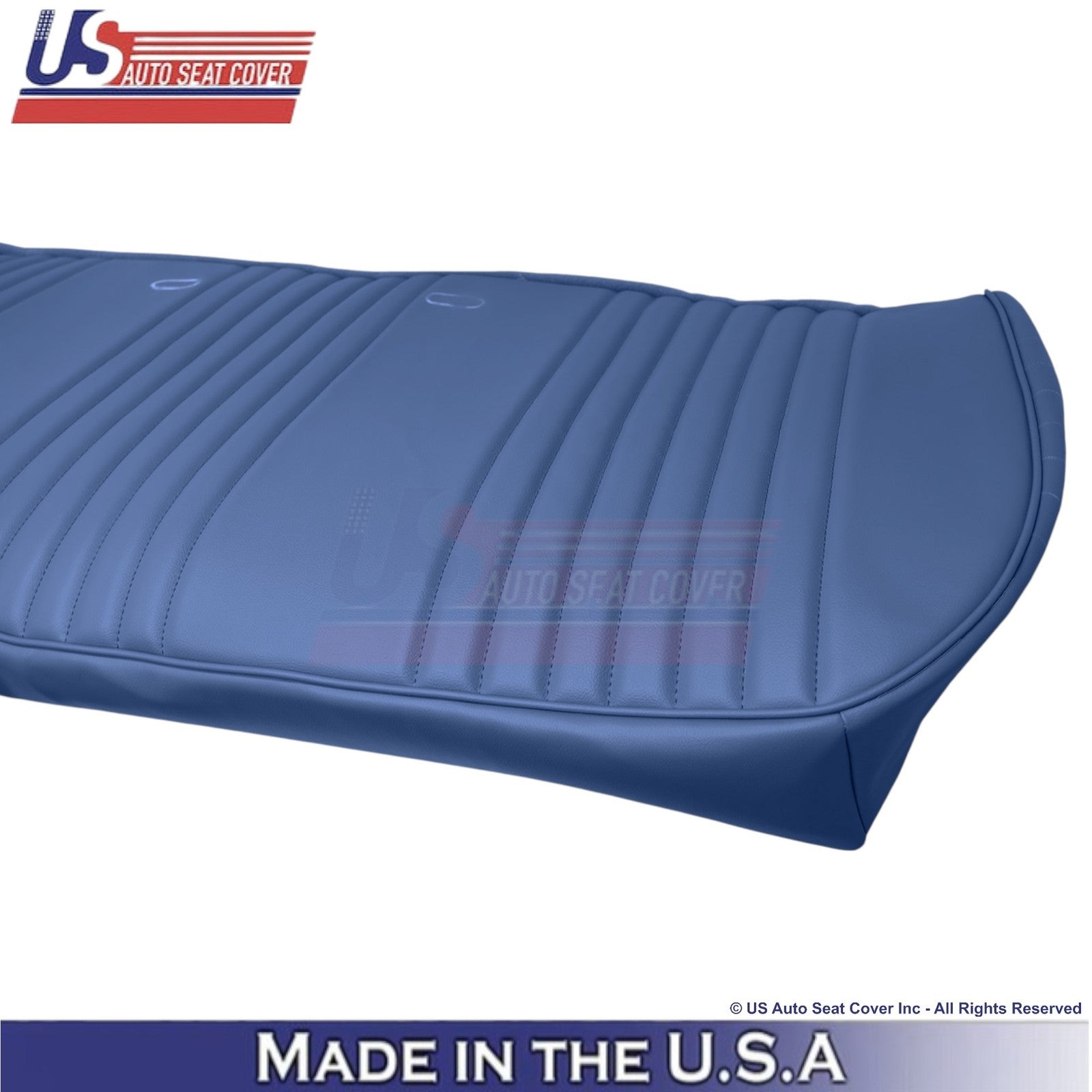 1987-1997 Fits Ford F150 Leatherette Bench Bottom Replacement Cover Blue Navy