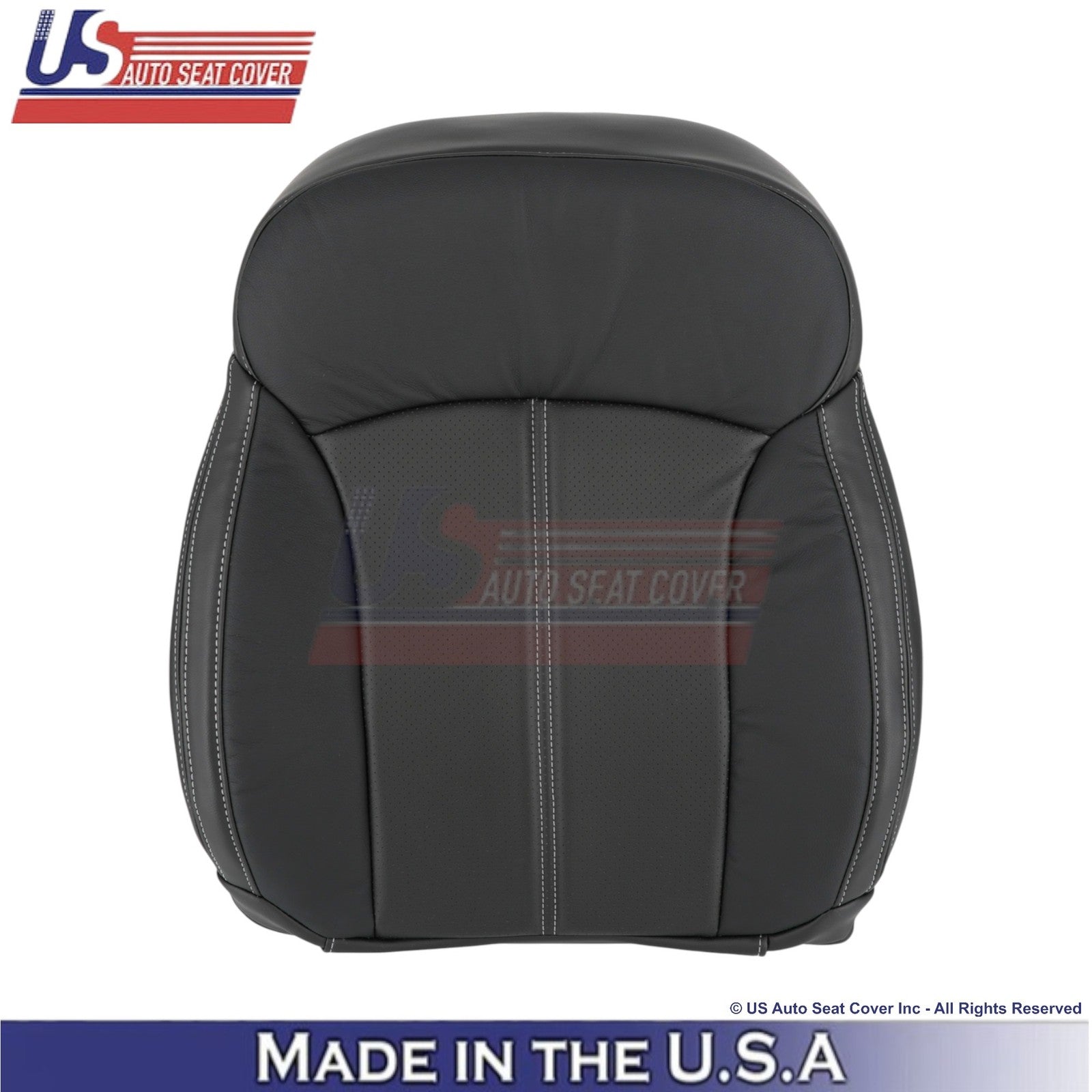 2017-2018 Fits Subaru Forester Touring Leather Top Replacement Seat Covers Black