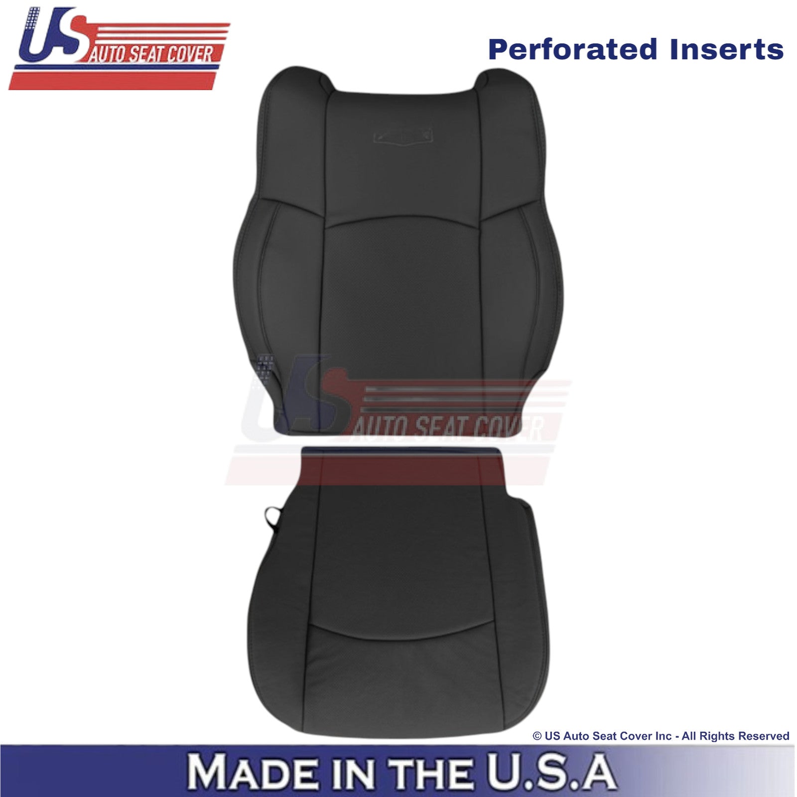 2013-2018 For Dodge Ram 2500 Laramie Genuine Leather Driver Side Covers Black