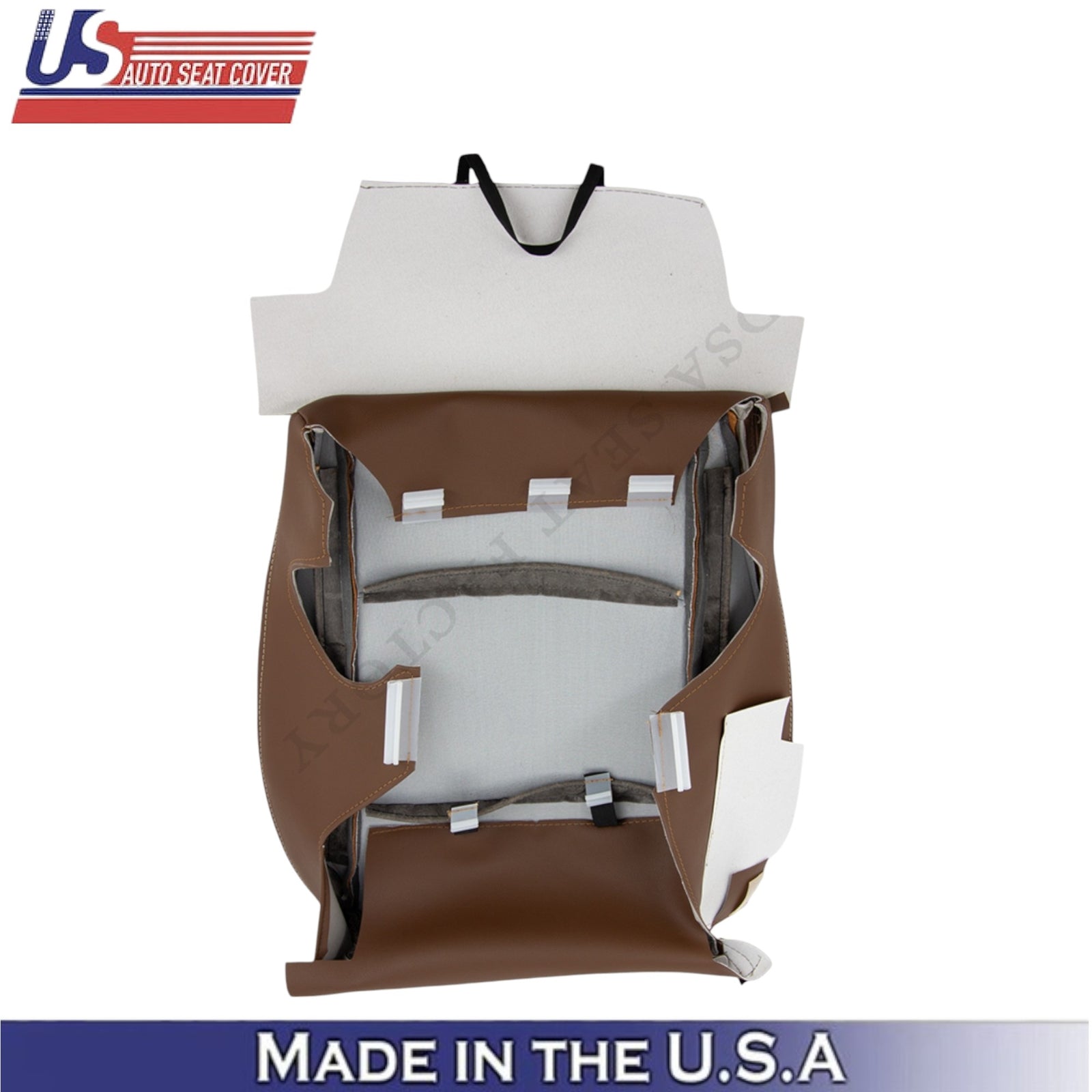 2015-2017 For Subaru Outback Leatherette Passenger Bottom Seat Cover Java Brown