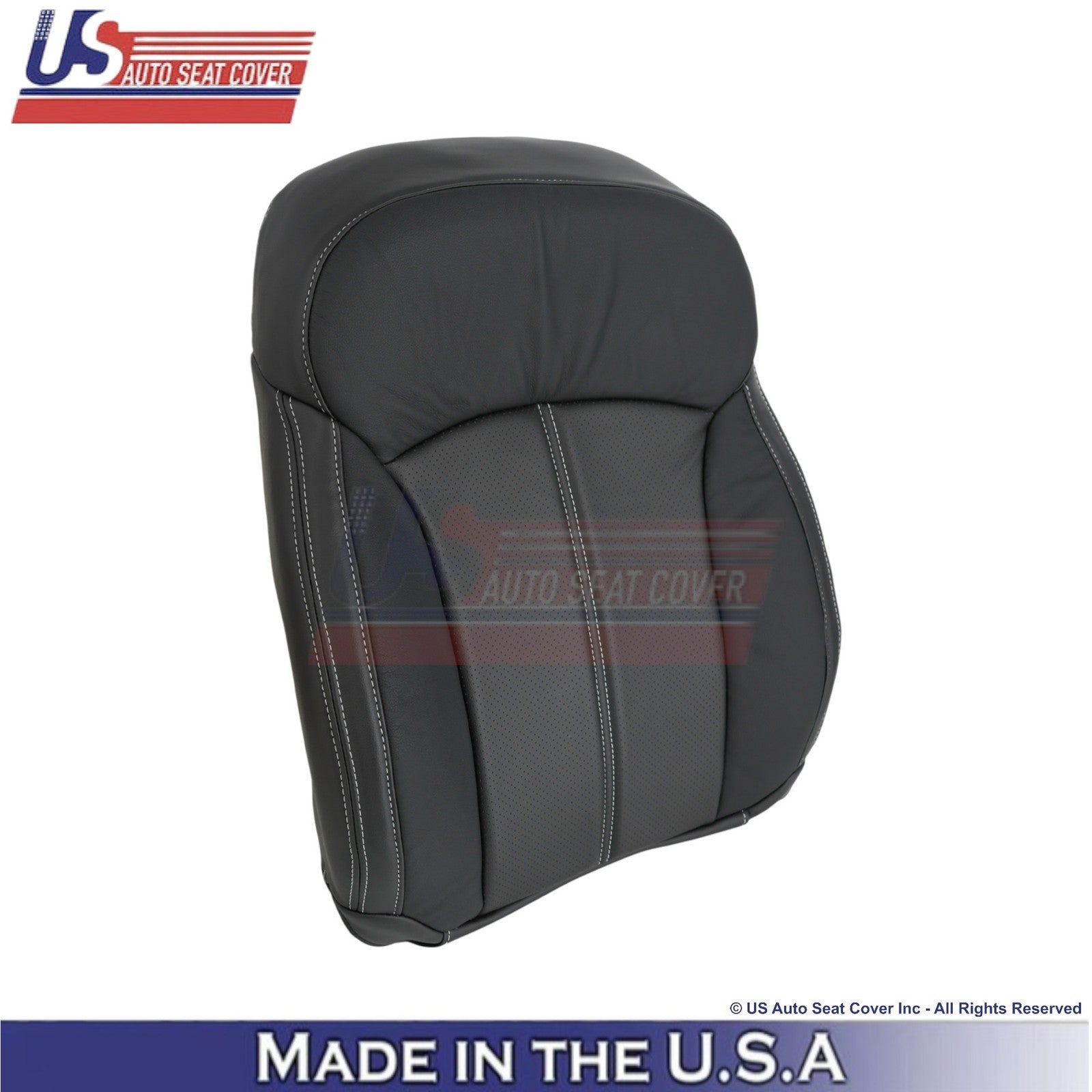 2017-2018 Fits Subaru Forester Touring Leather Front Passenger Seat Covers Black