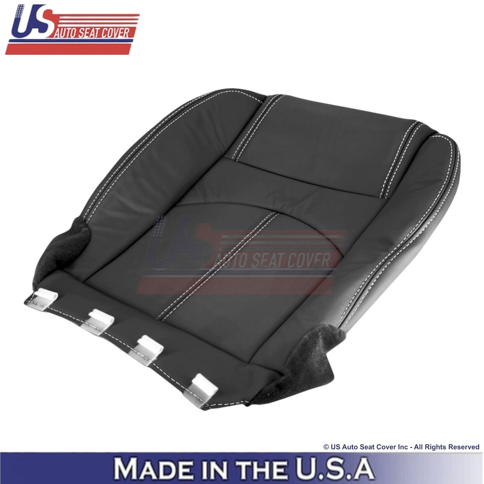 2013-2017 Fits Chevy Traverse Genuine Leather Driver Side Seat Covers Ebony