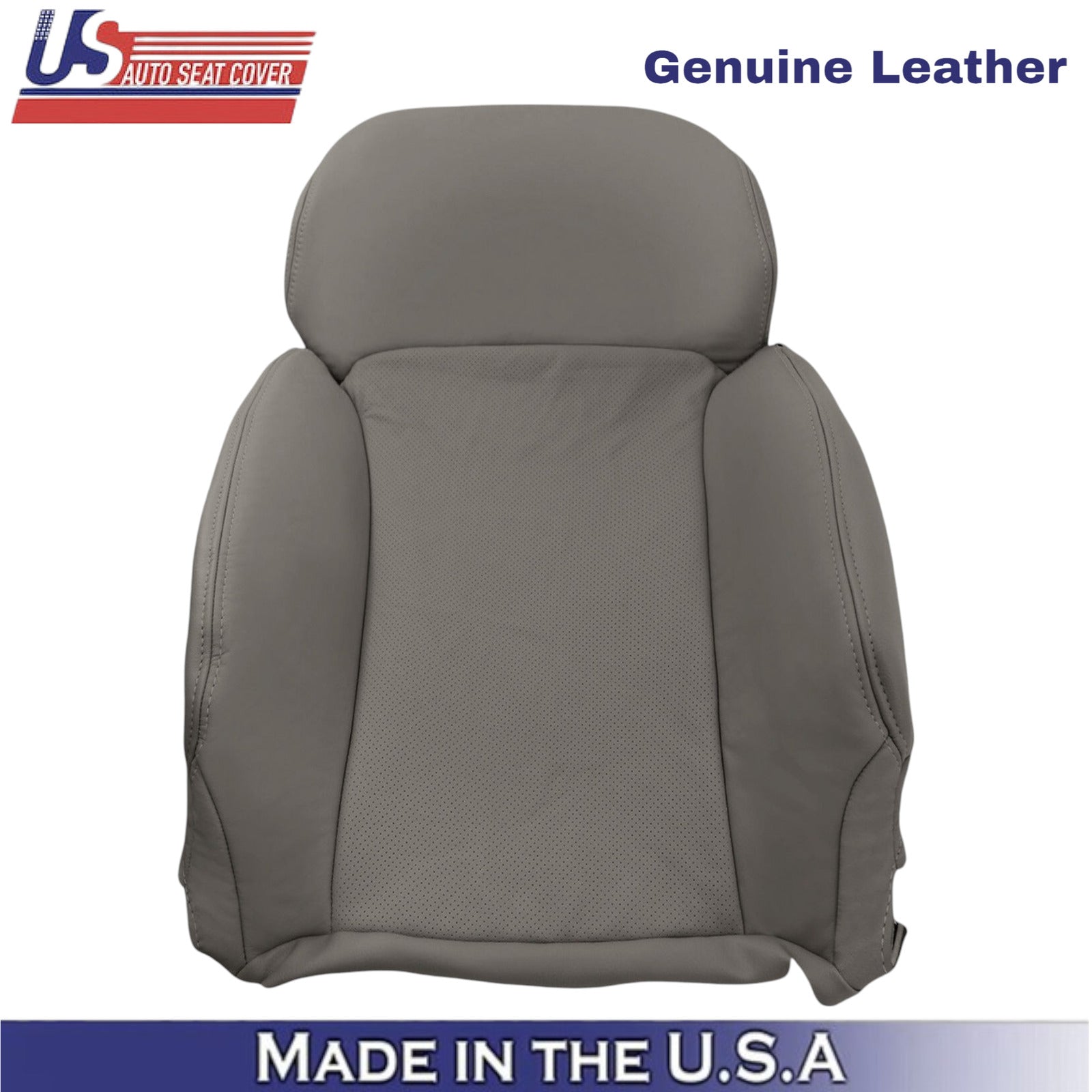 2006-2011 For Lexus GS350 GS300 Genuine Leather Driver Top Seat Cover Light Gray
